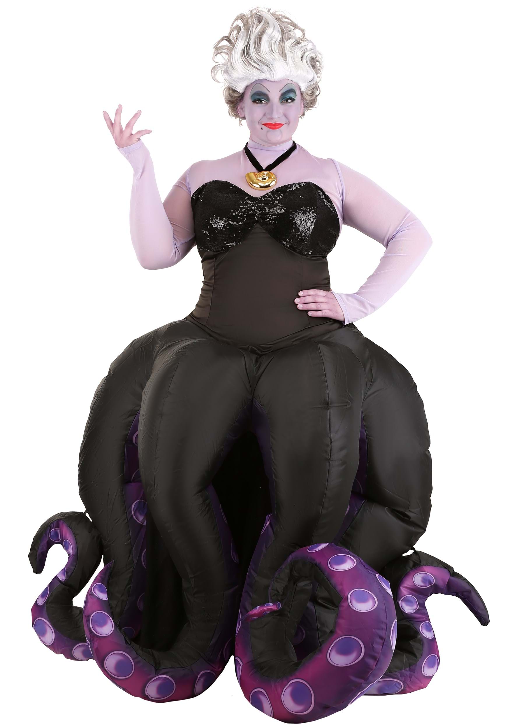 Plus Size Little Mermaid Ursula Prestige Fancy Dress Costume For Women