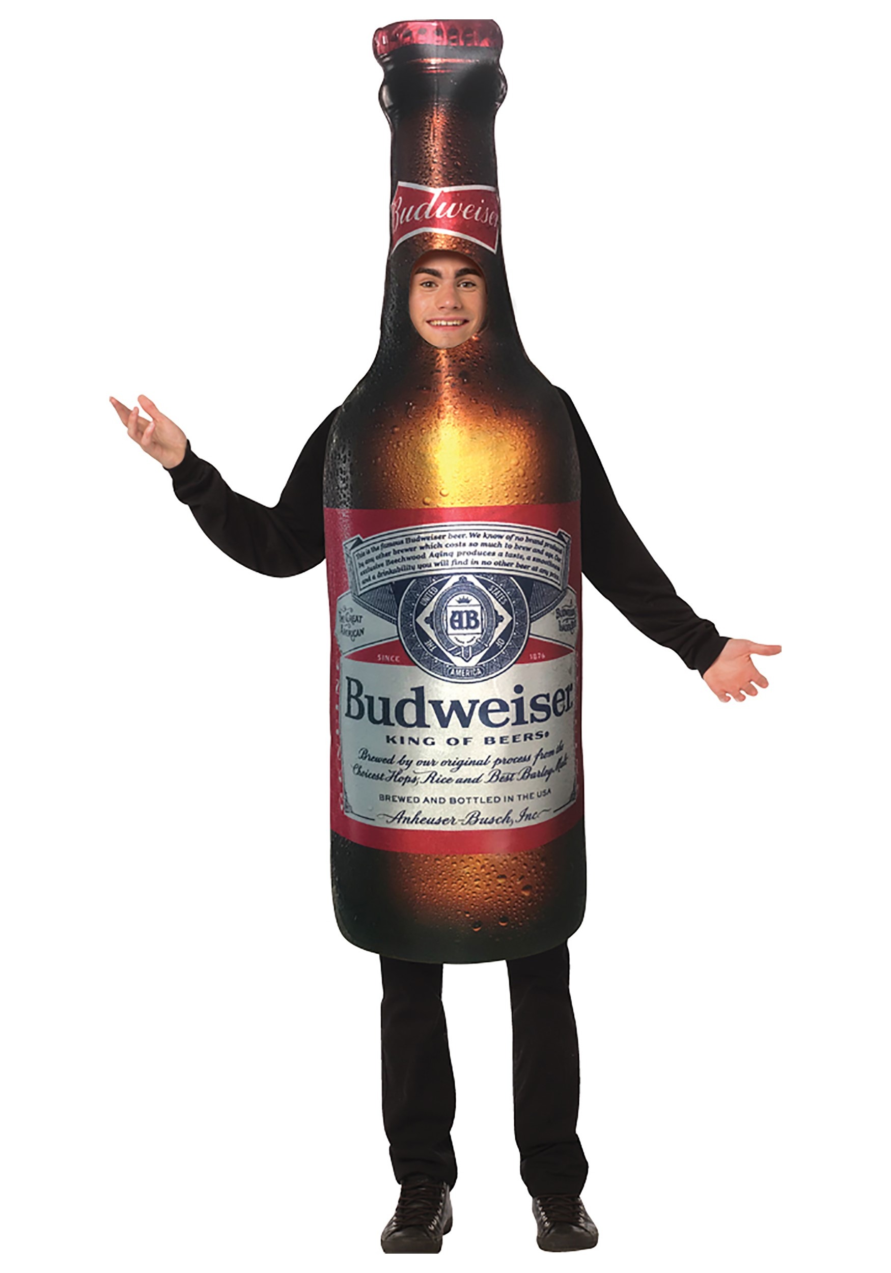 Budweiser Bottle Adult Fancy Dress Costume