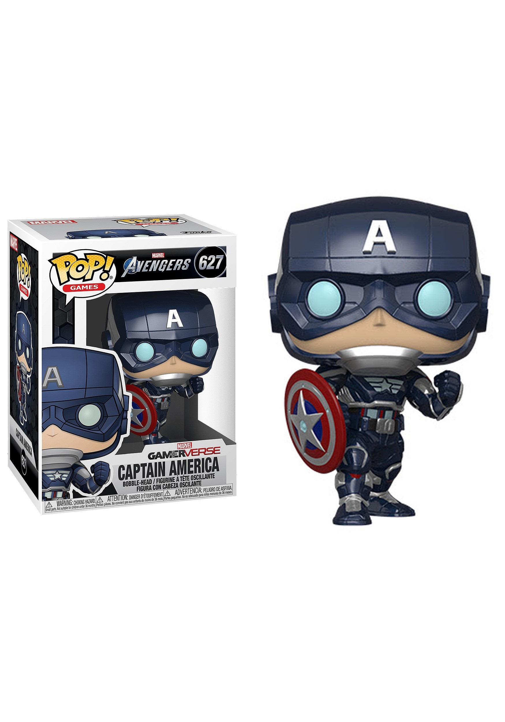 Funko Pop! Marvel: Avengers Game- Captain America Stark Tech Suit