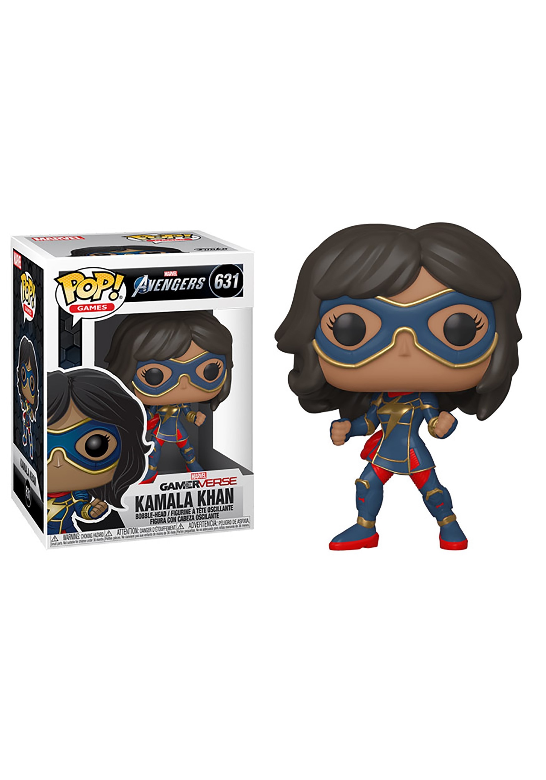 Funko POP! Marvel: Avengers GamerVerse- Kamala Khan Stark Tech Suit Bobblehead Figure