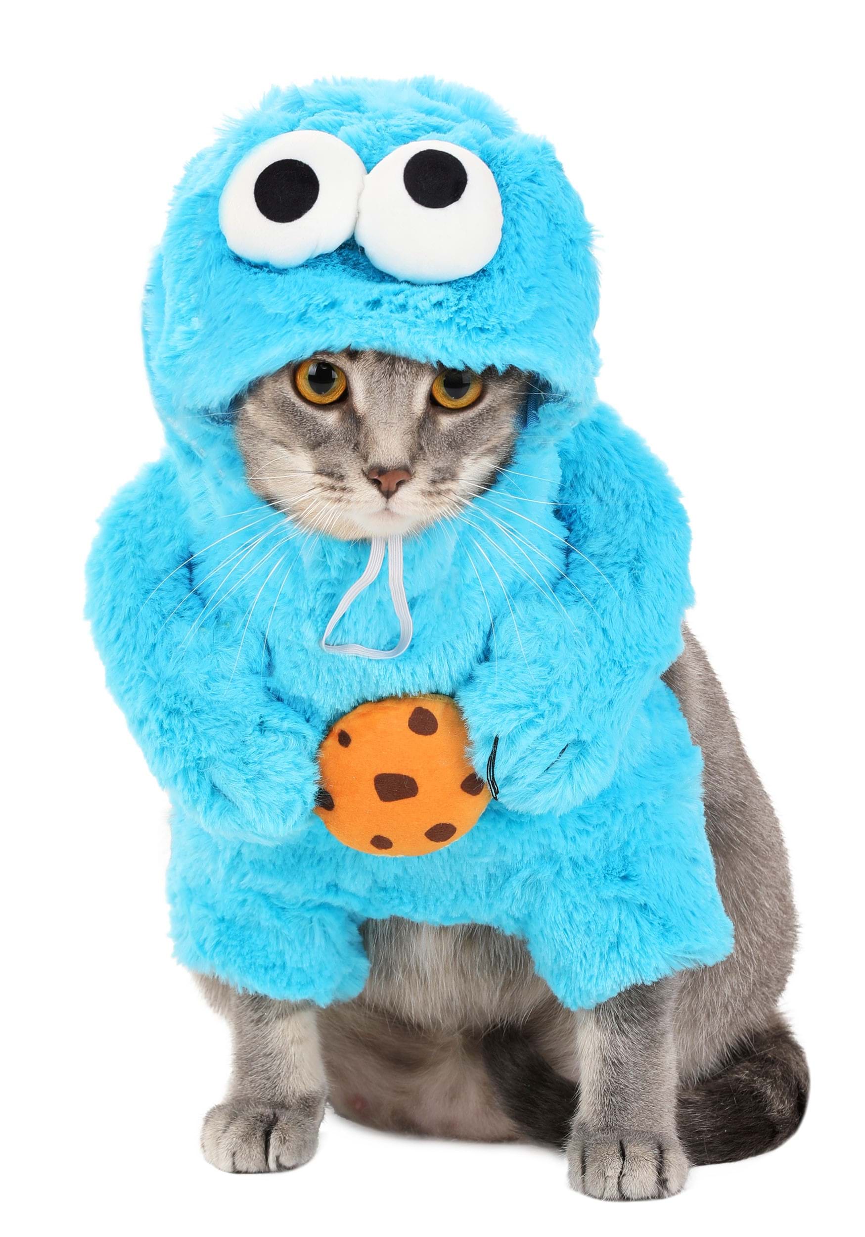 Sesame-Street Cookie Monster Pet Fancy Dress Costume