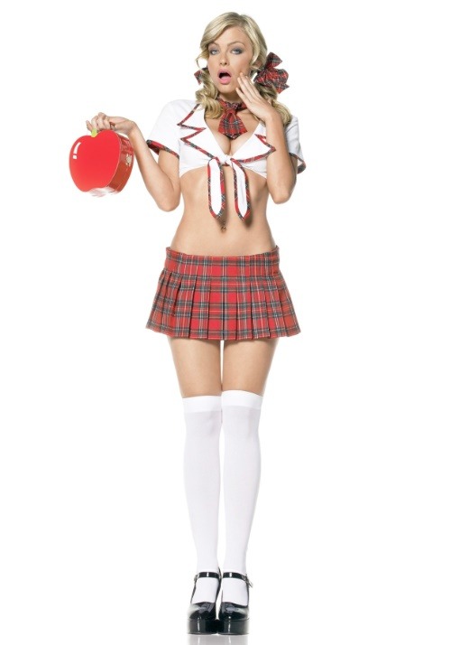 Womens Sexy School Girl Costume