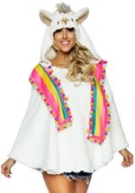 Women's Llama Poncho alt 2