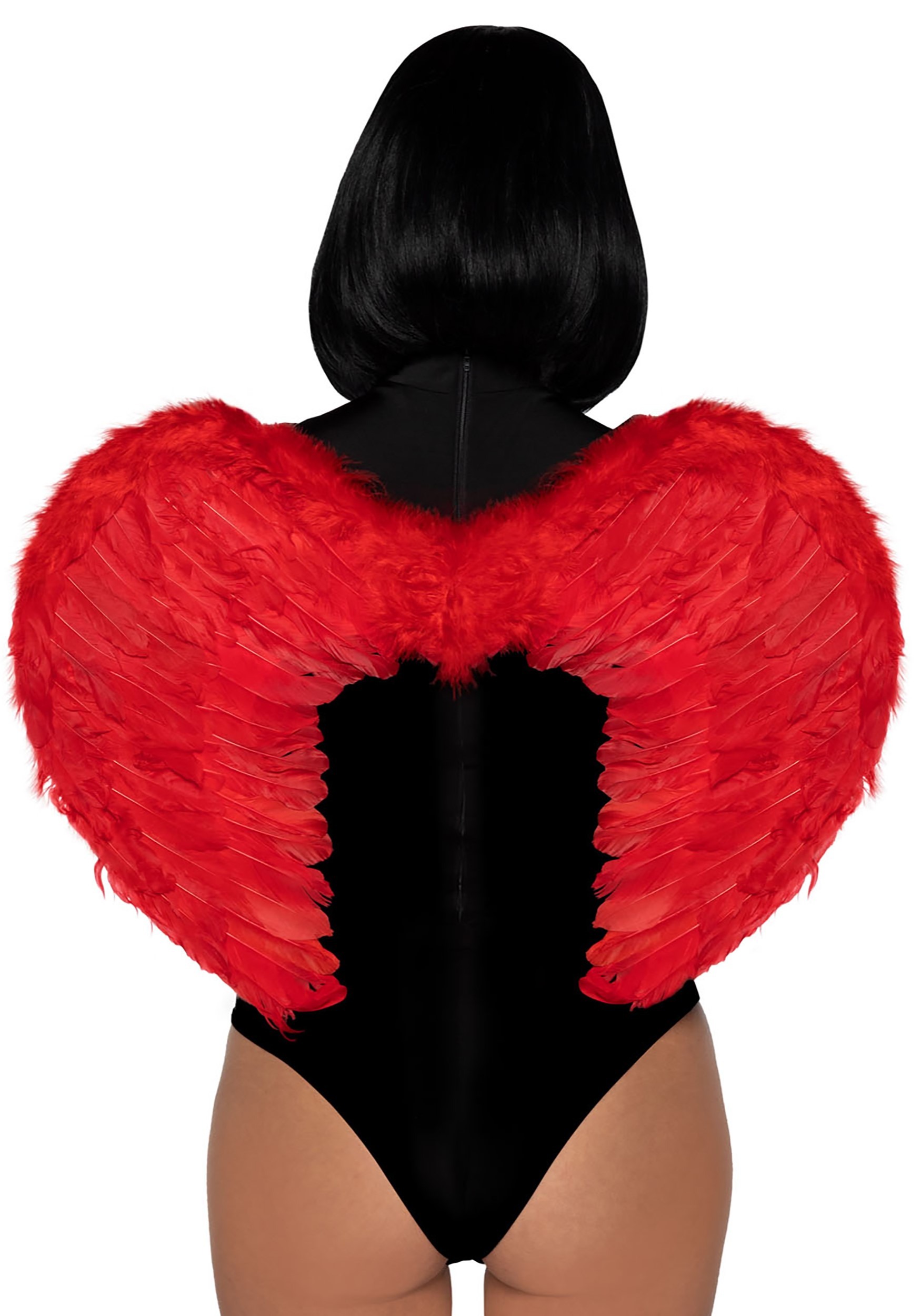 Trimmed Marabou Red Feather Wings
