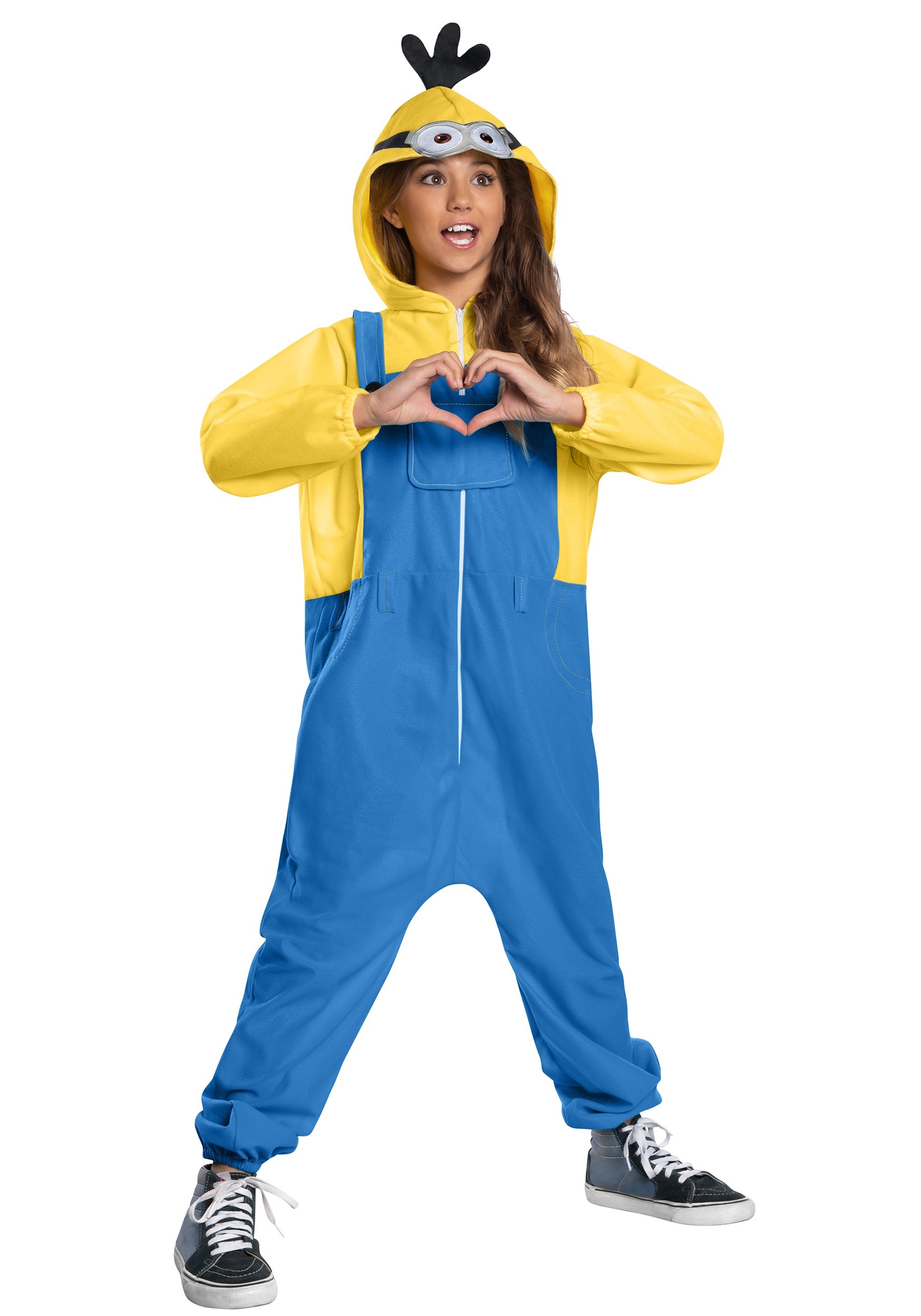 Child Minion Oversized Hooded Jumpsuit