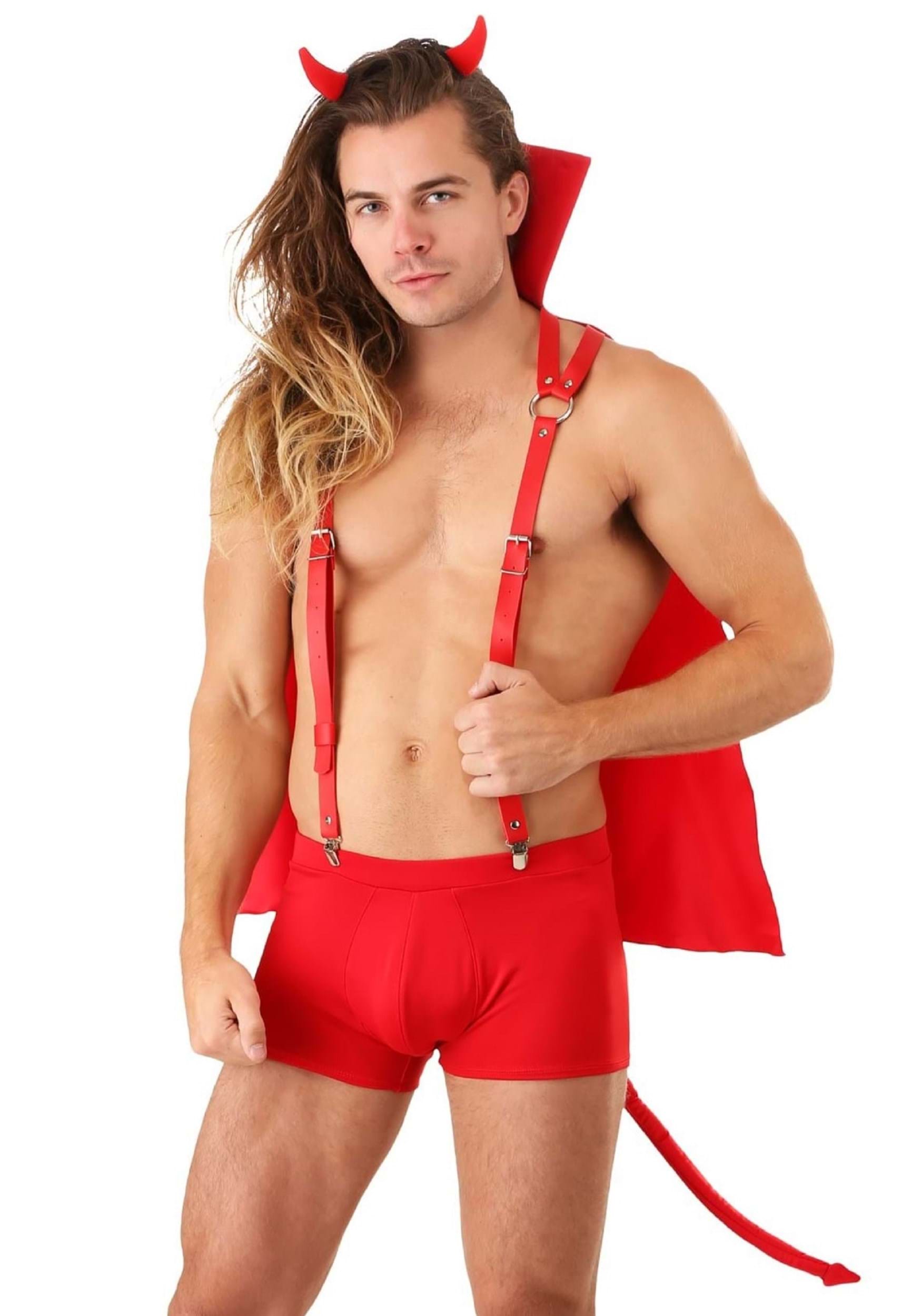 Flaming Devil Fancy Dress Costume For Men