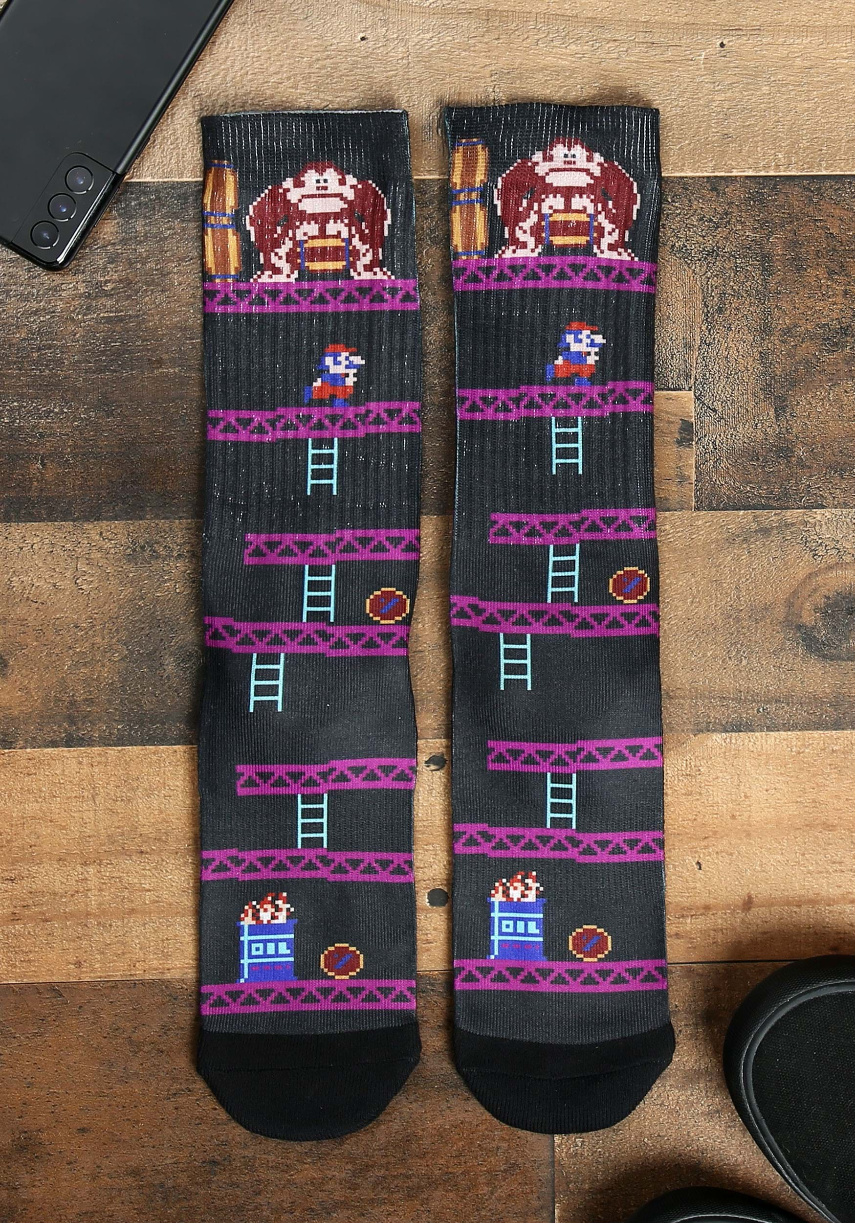  Donkey Kong Sublimated Socks for Men and Women