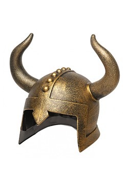 Kids Bronze Horned Costume Helmet