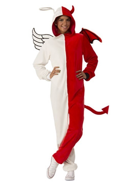 Adult Angel / Devil Jumpsuit Costume