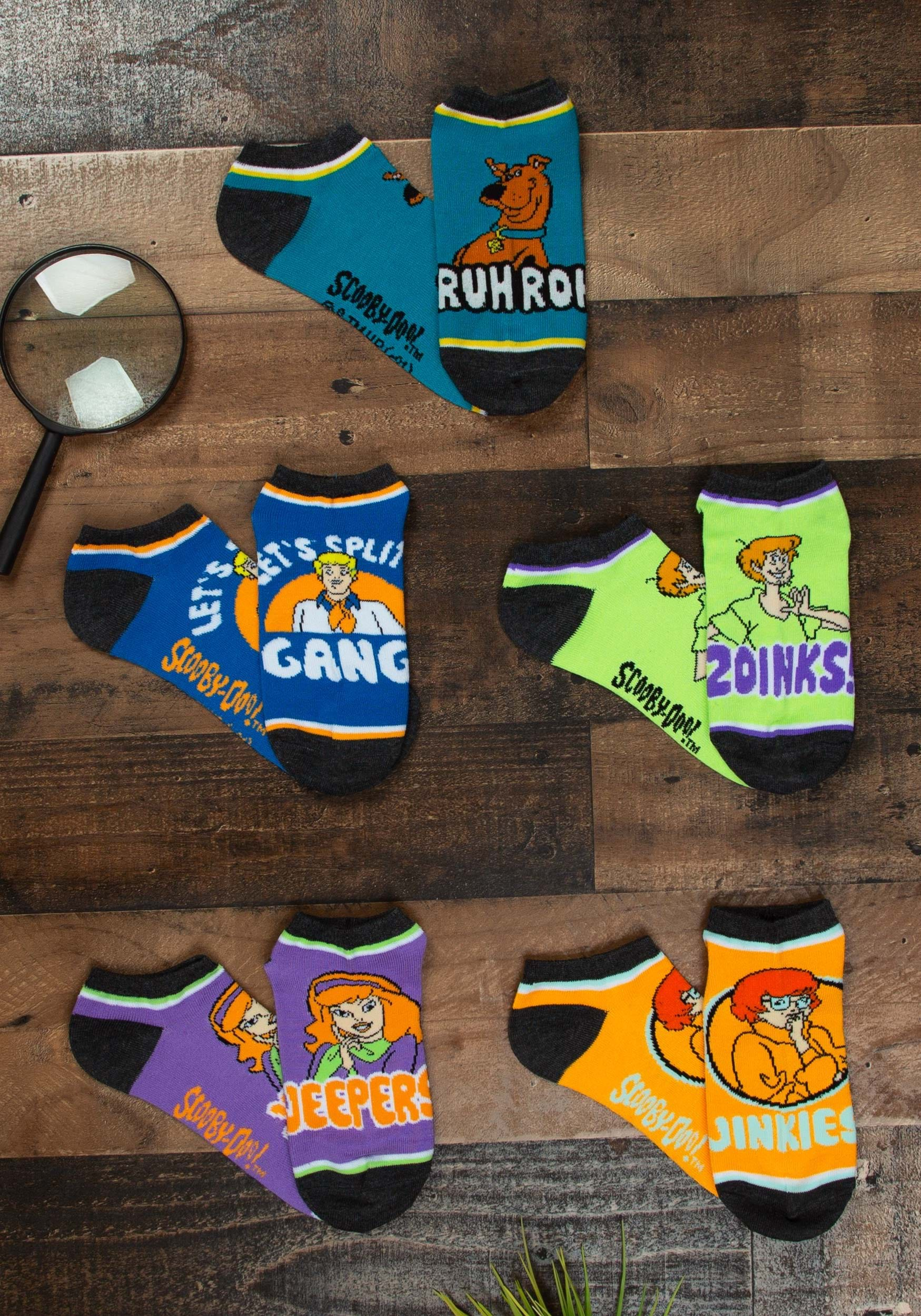 5 Pair Ankle Socks Scooby Doo