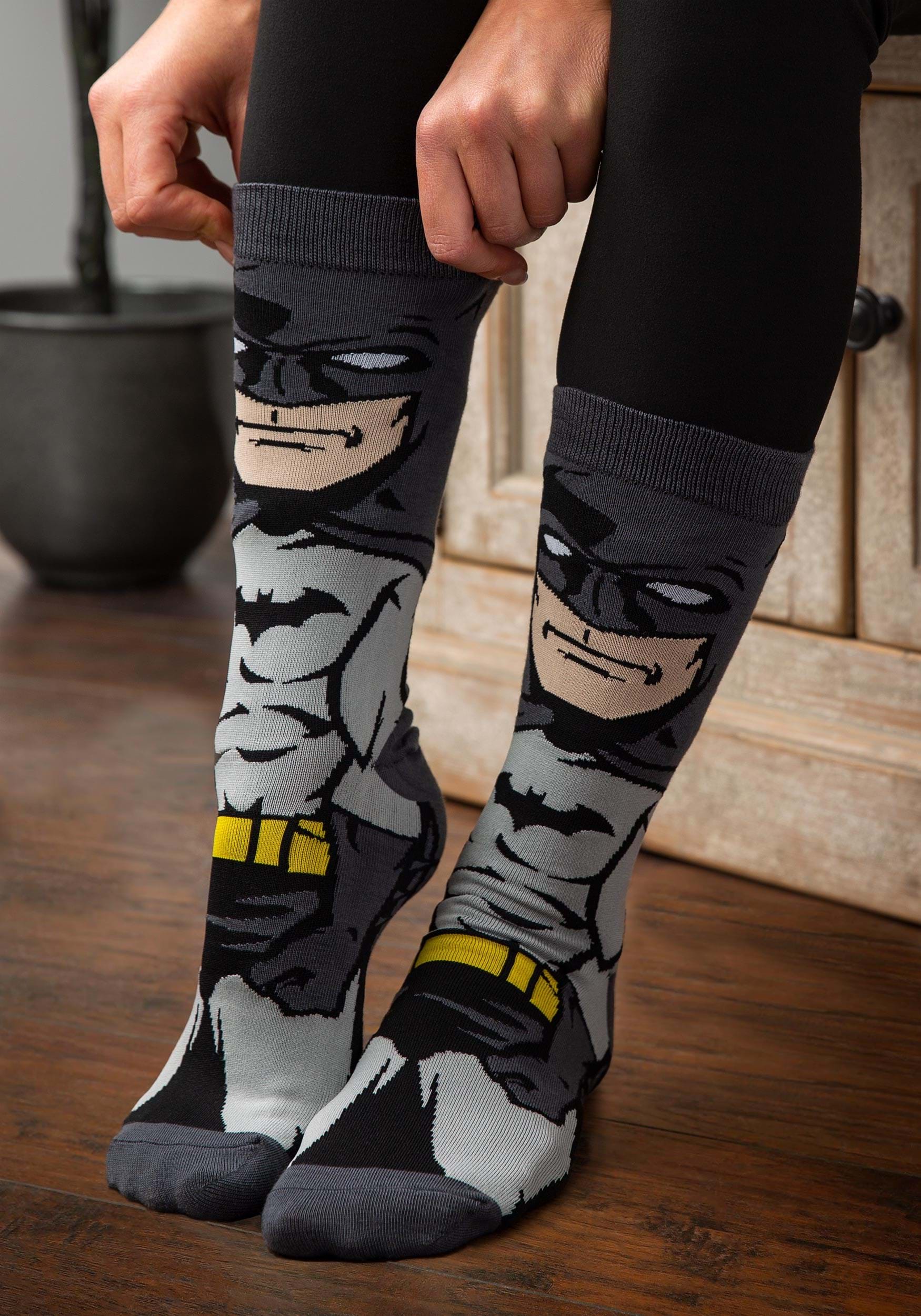 Batman Dark Knight DC Crew Socks , Batman Apparel