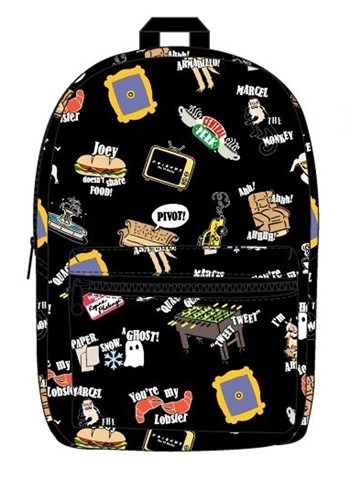 Friends Icon Print Sublimated Backpack