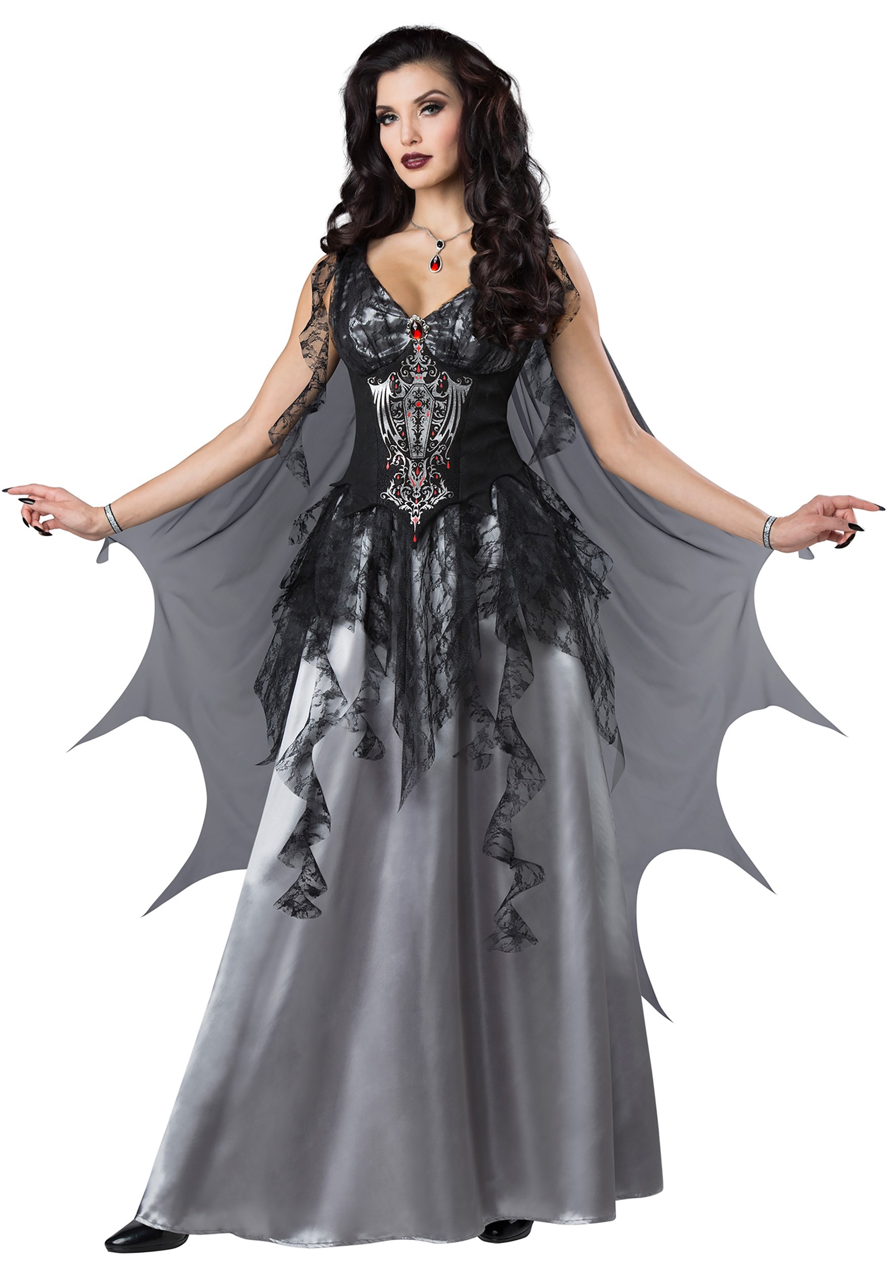 Dark Vampire Countess Women's Fancy Dress Costume