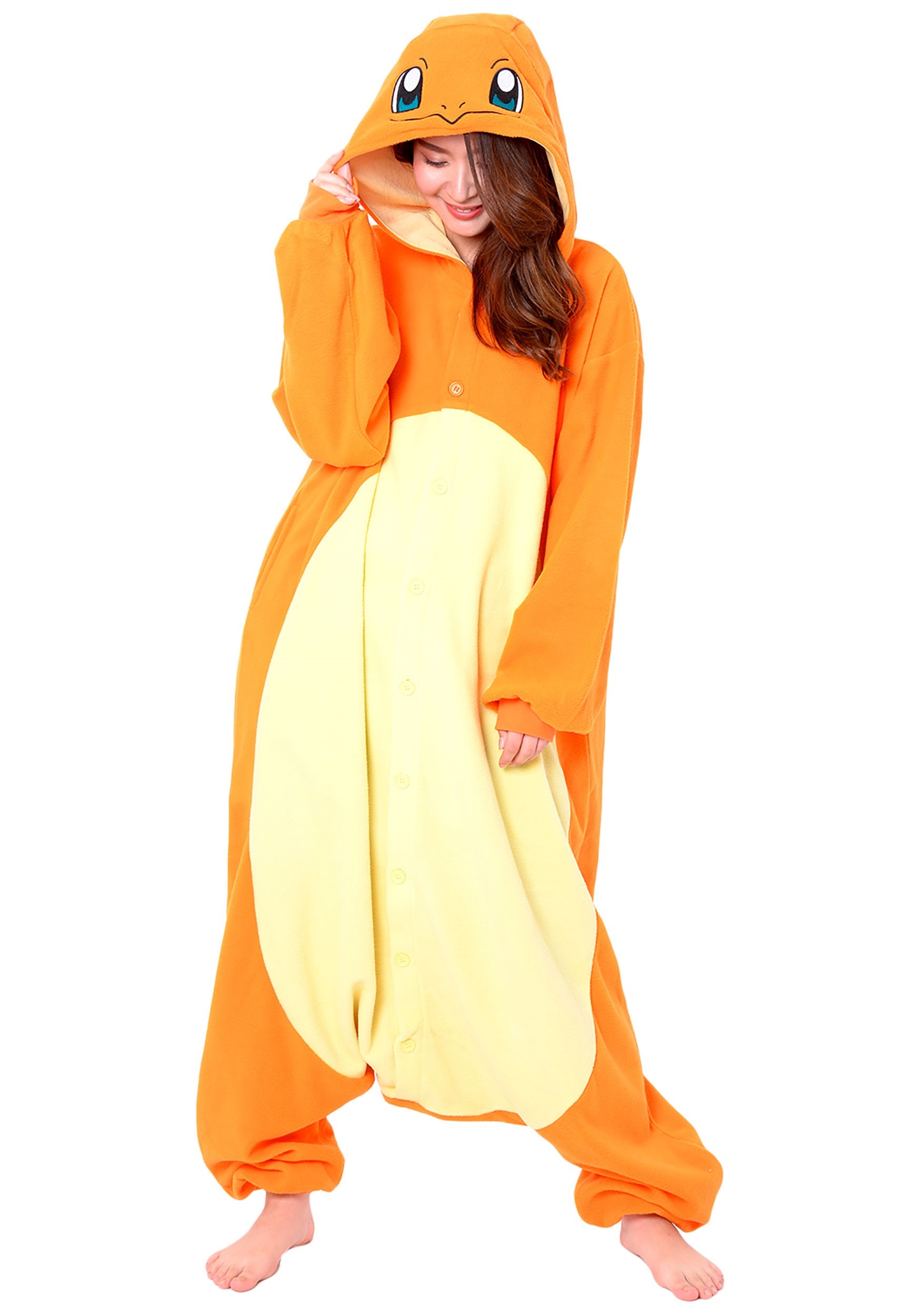 Plus Size Pokémon Charmander Kigurumi For Adults , Plus Size Fancy Dress Costumes