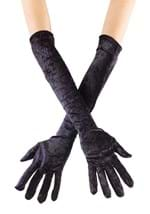 Long Black Velvet Gloves