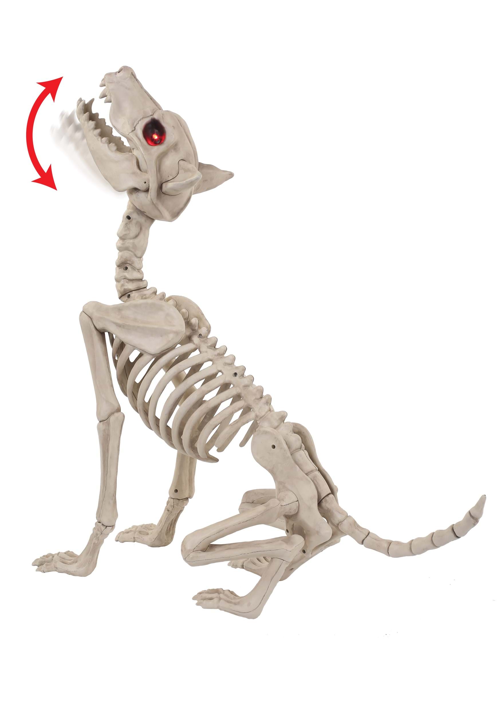 Howling Bonez Animated Dog Skeleton Prop | Animal Skeletons