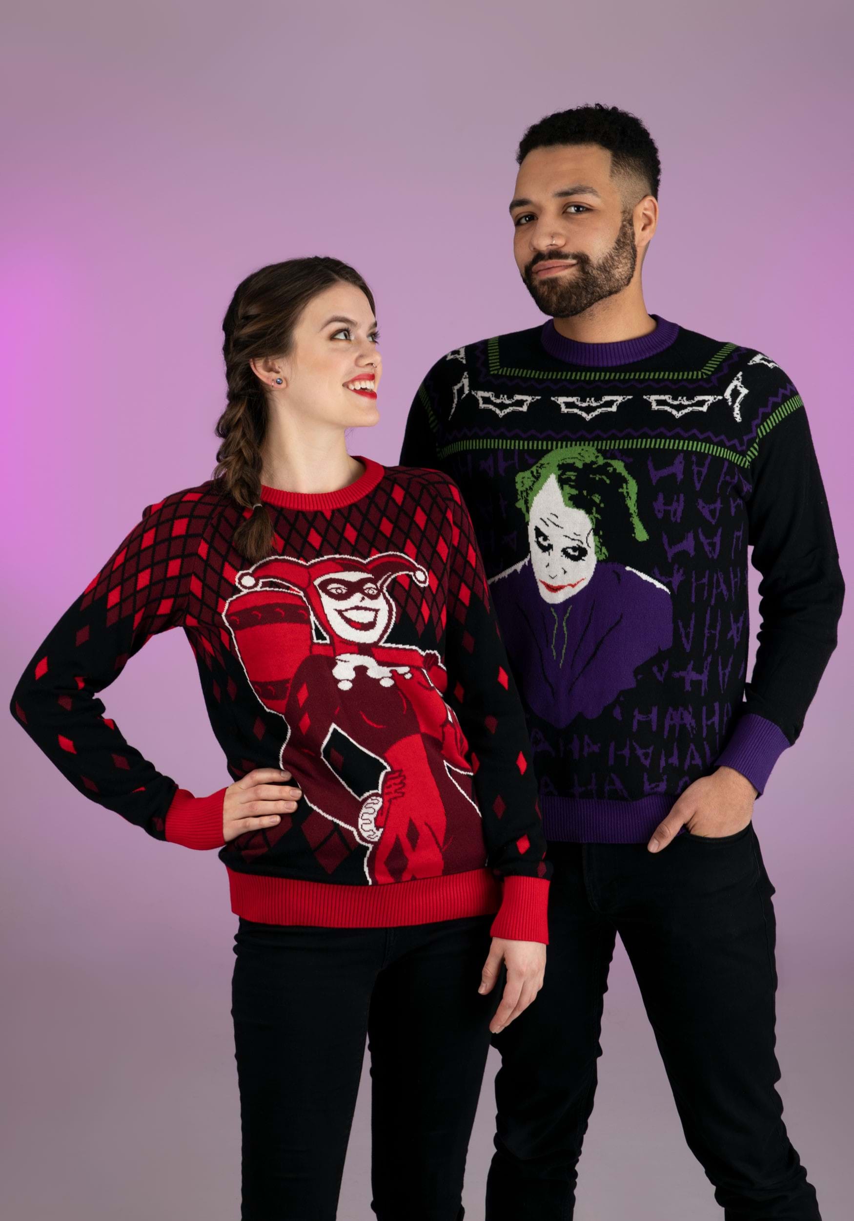 Adult Unisex Harley Quinn Hammer Time Ugly Christmas Sweater