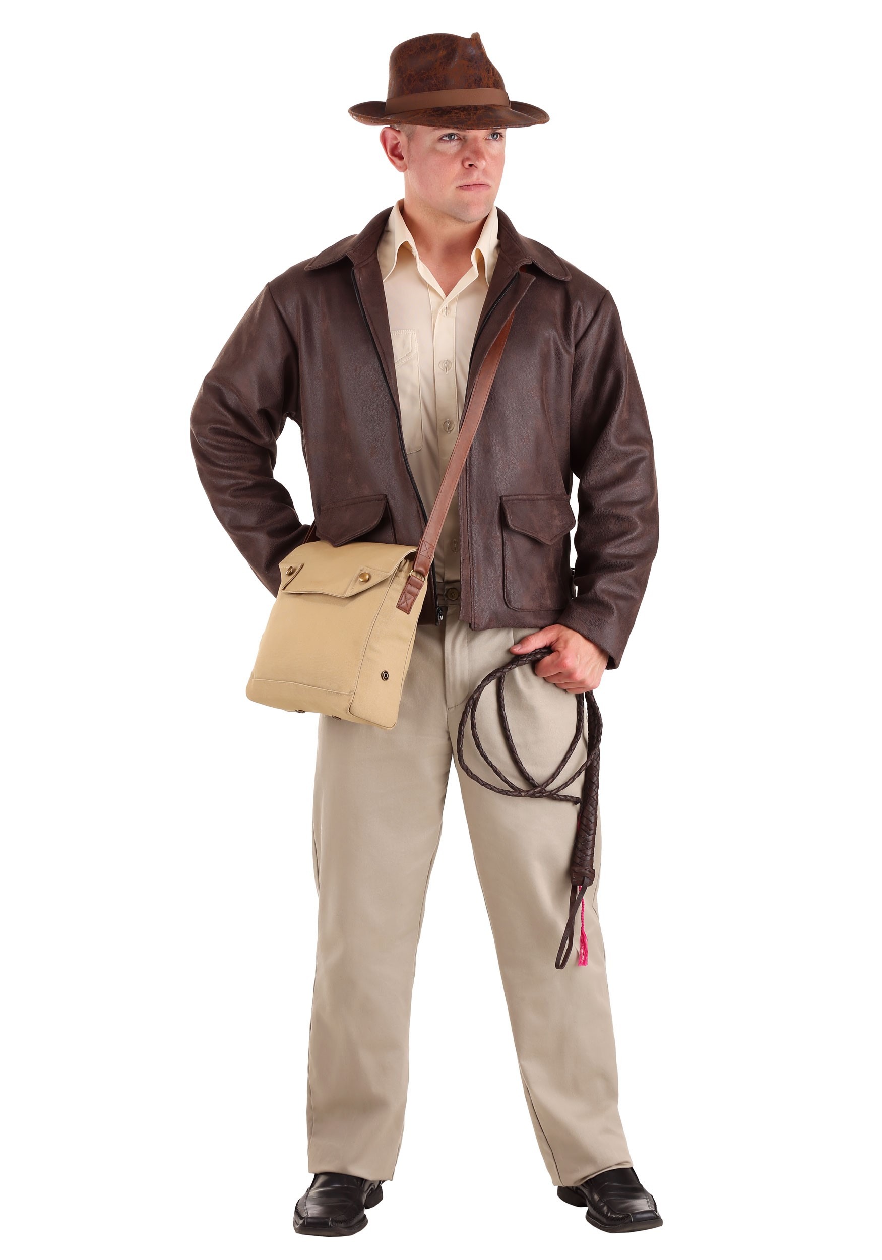 Indiana Jones Men's Plus Size Premium Fancy Dress Costume