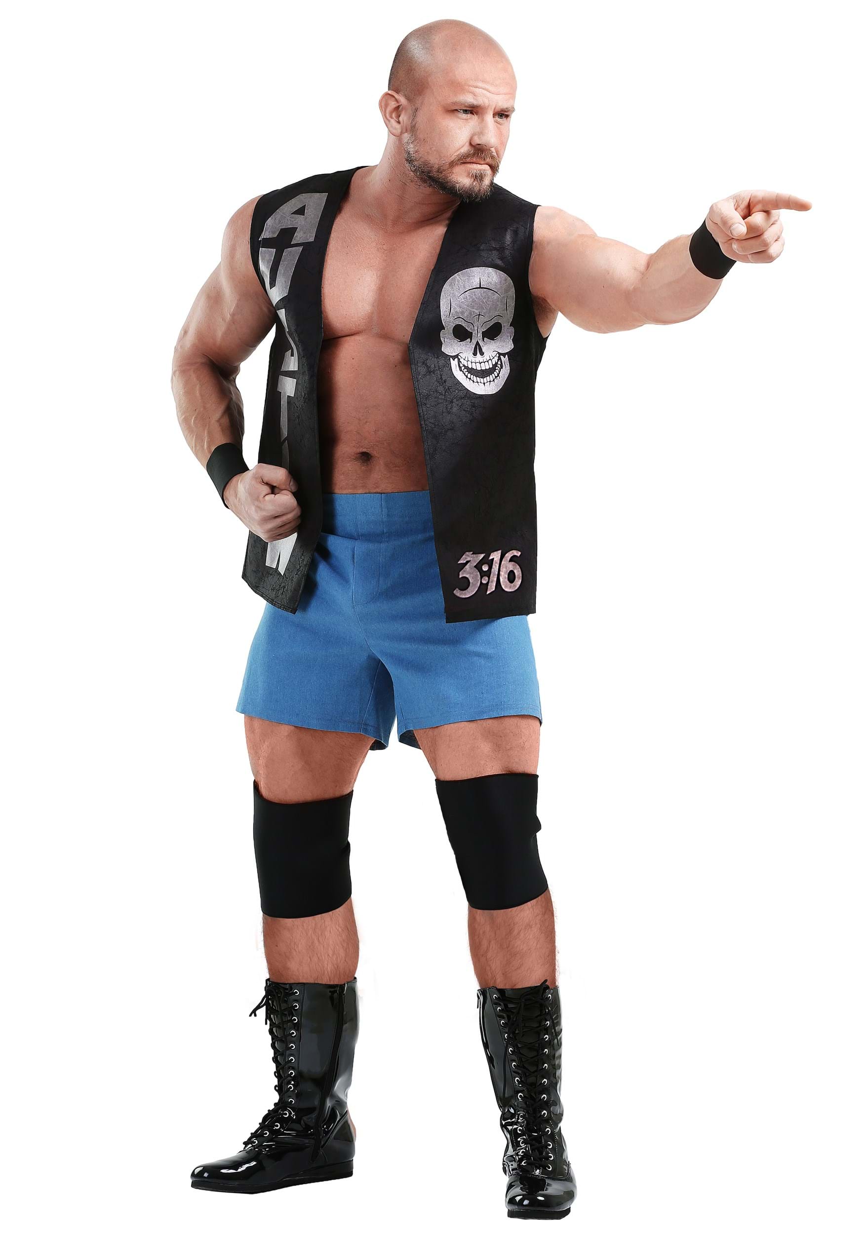 Photos - Fancy Dress WWE FUN Costumes Adult Plus Size  Stone Cold Steve Austin  Costu 
