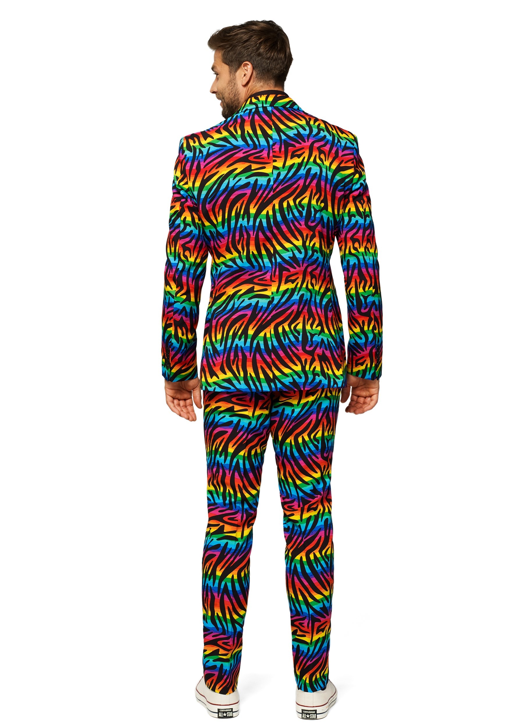 OppoSuits Wild Rainbow Men's Fancy Dress Costume Suit