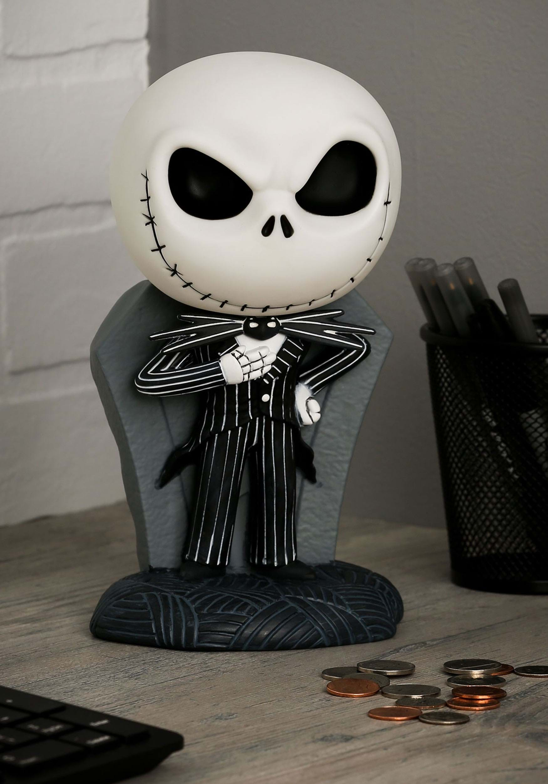 Nightmare Before Christmas Coin Bank Jack Skellington