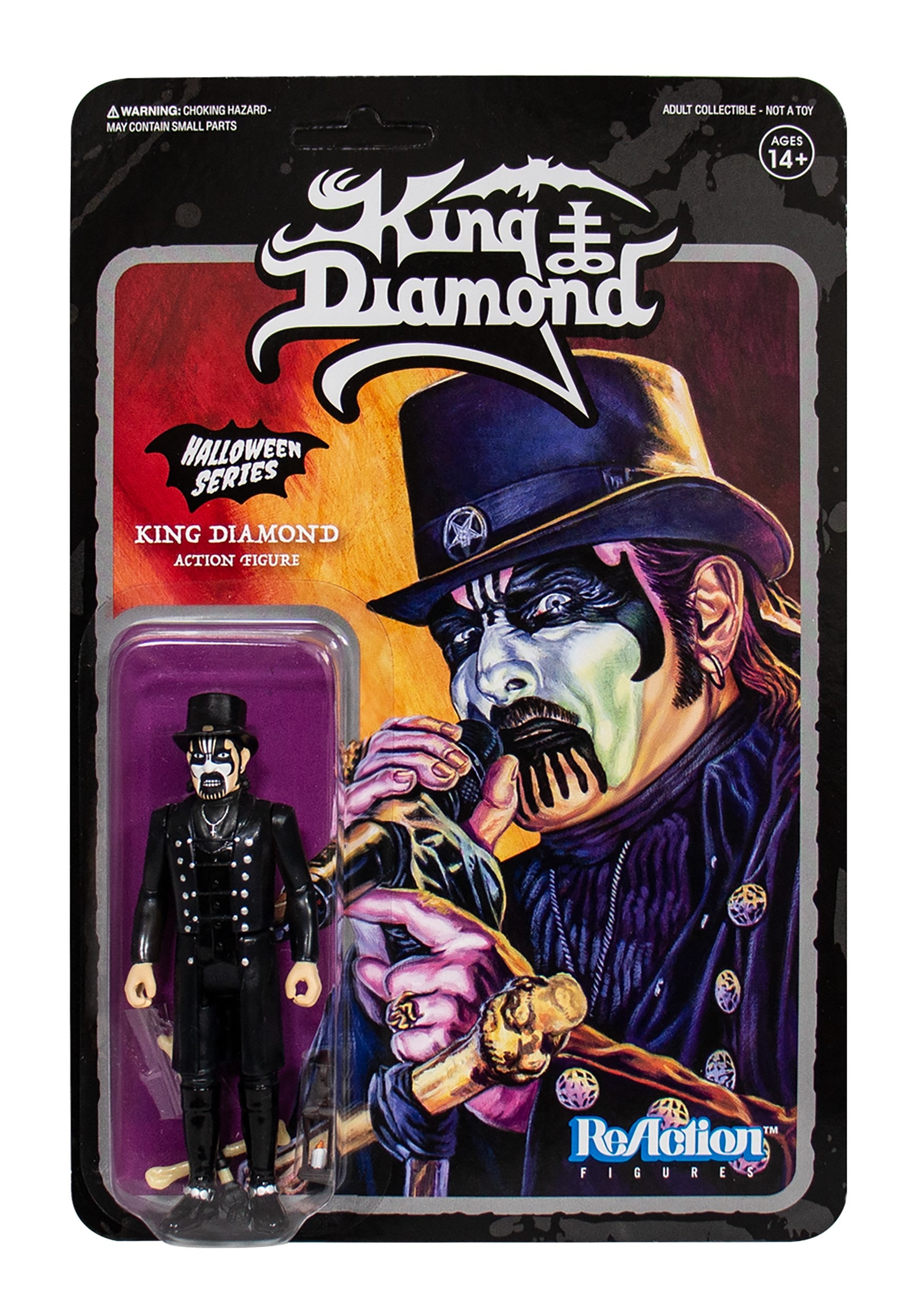 King Diamond Metal Reaction Figure - Top Hat Version