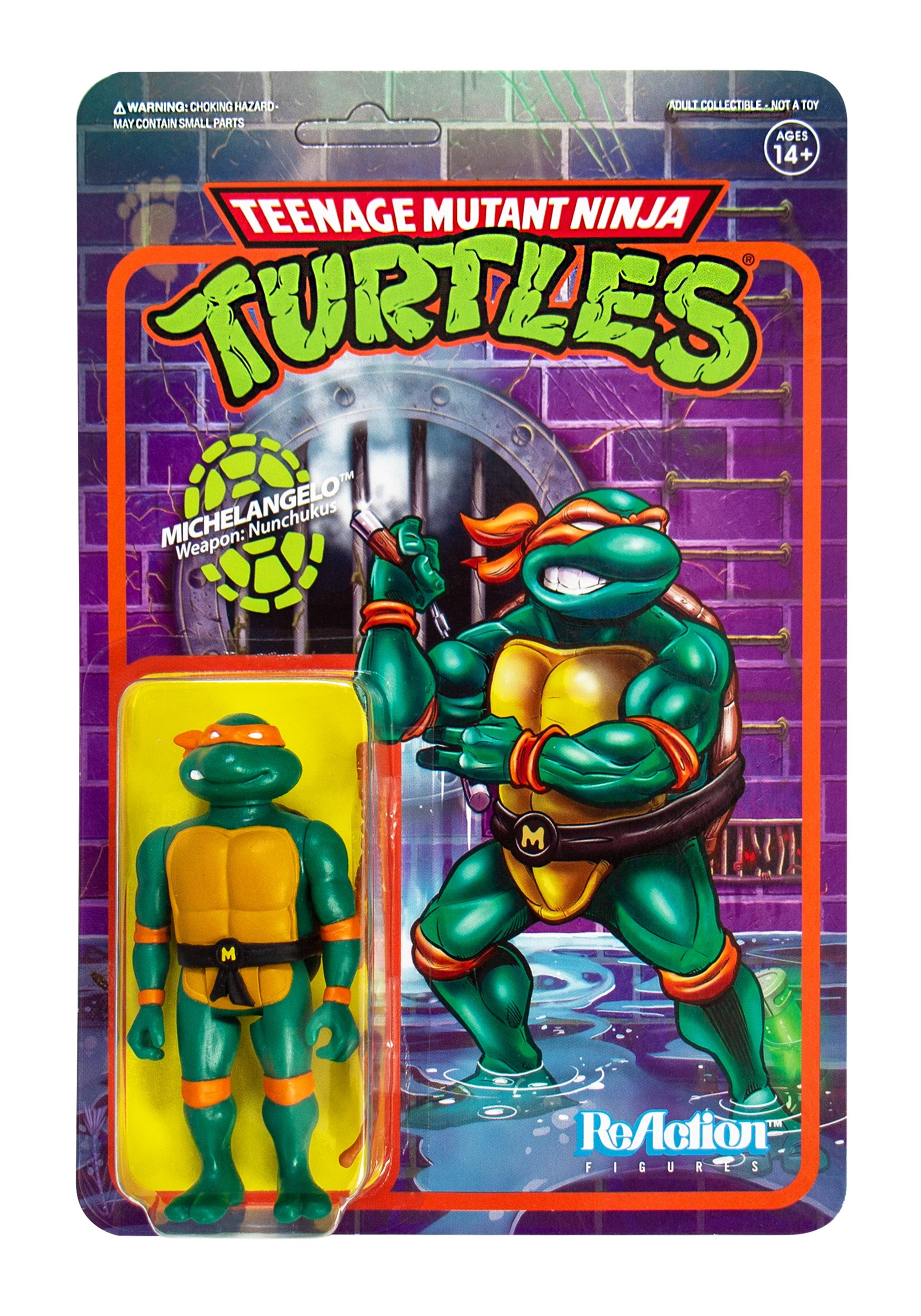 Reaction Michelangelo TMMT Action Figure