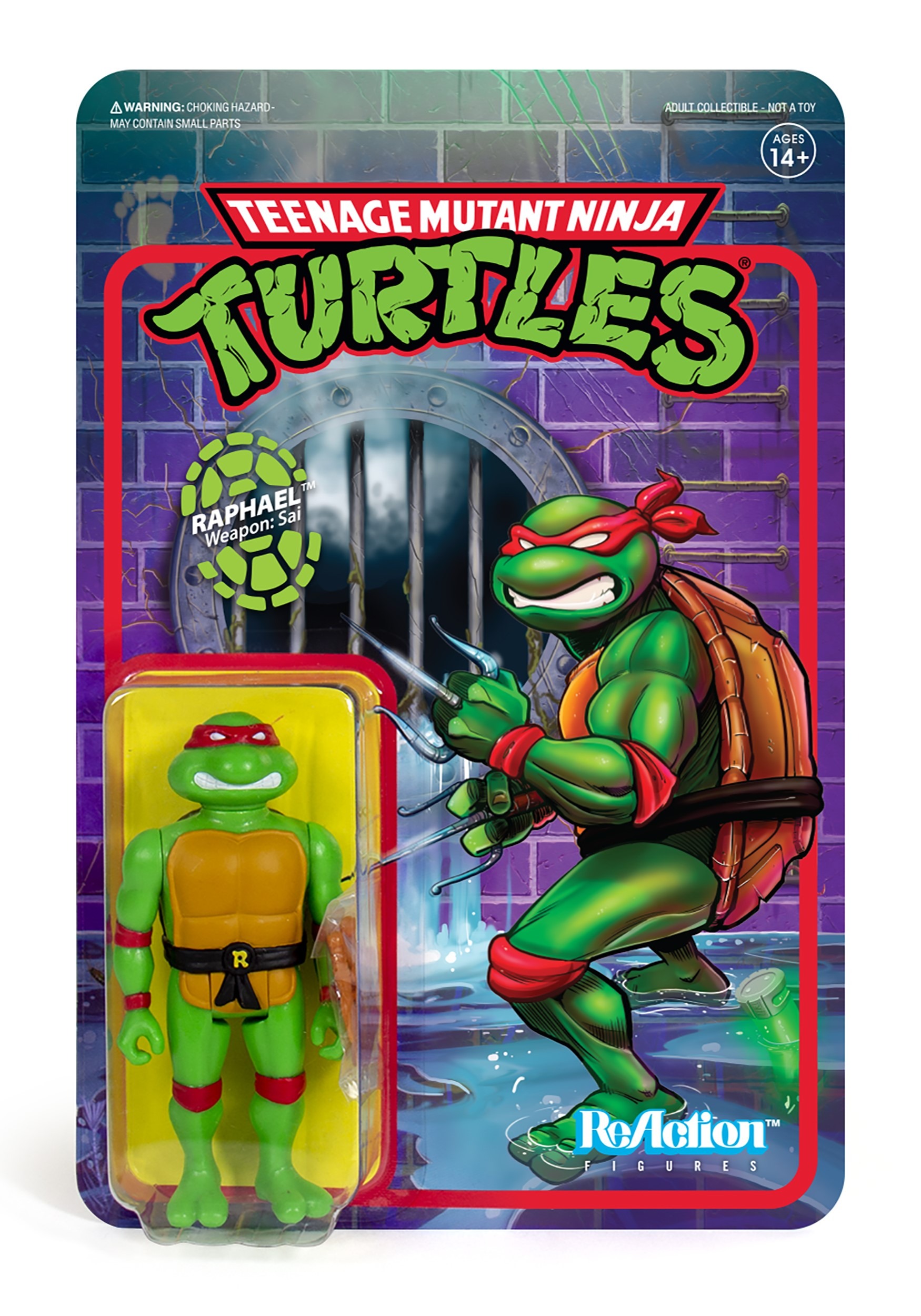 Reaction Raphael TMNT Action Figure