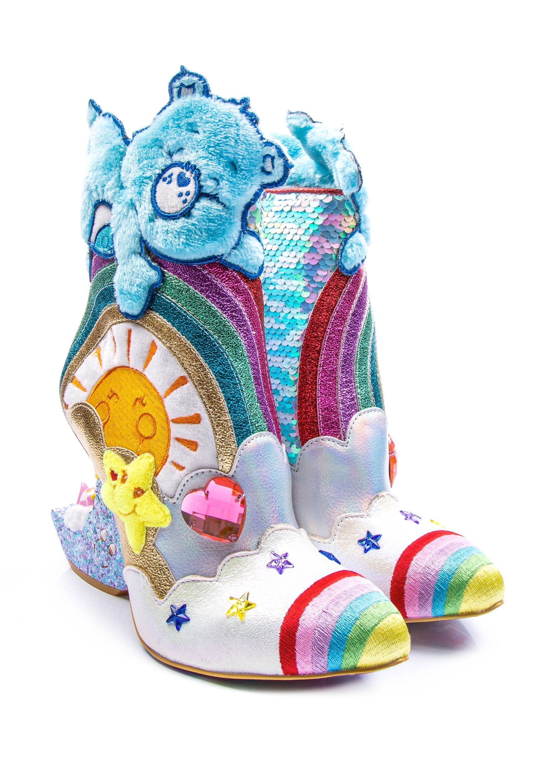 Care Bears Irregular Choice I Like Sleep Molded Heel Boots