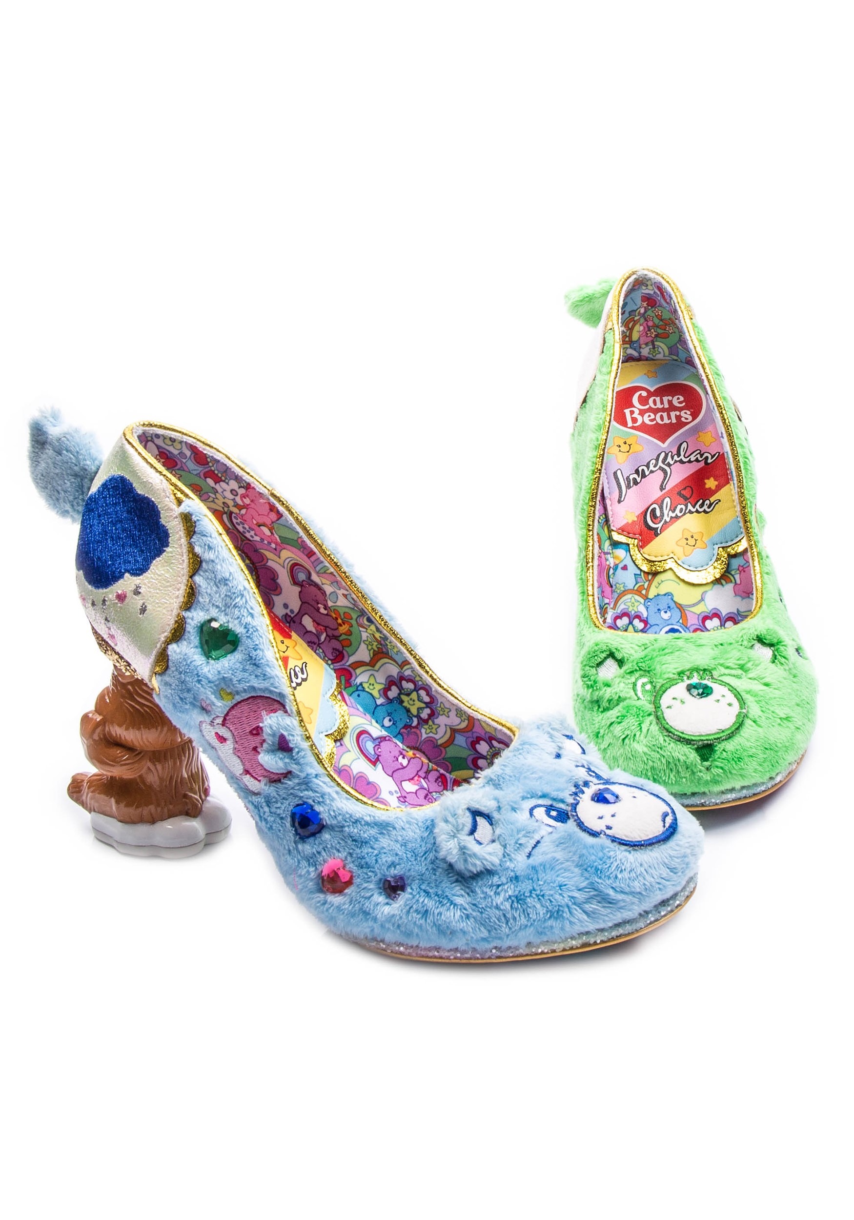 Care Bears Irregular Choice Grin & Share It Green/Blue Heels