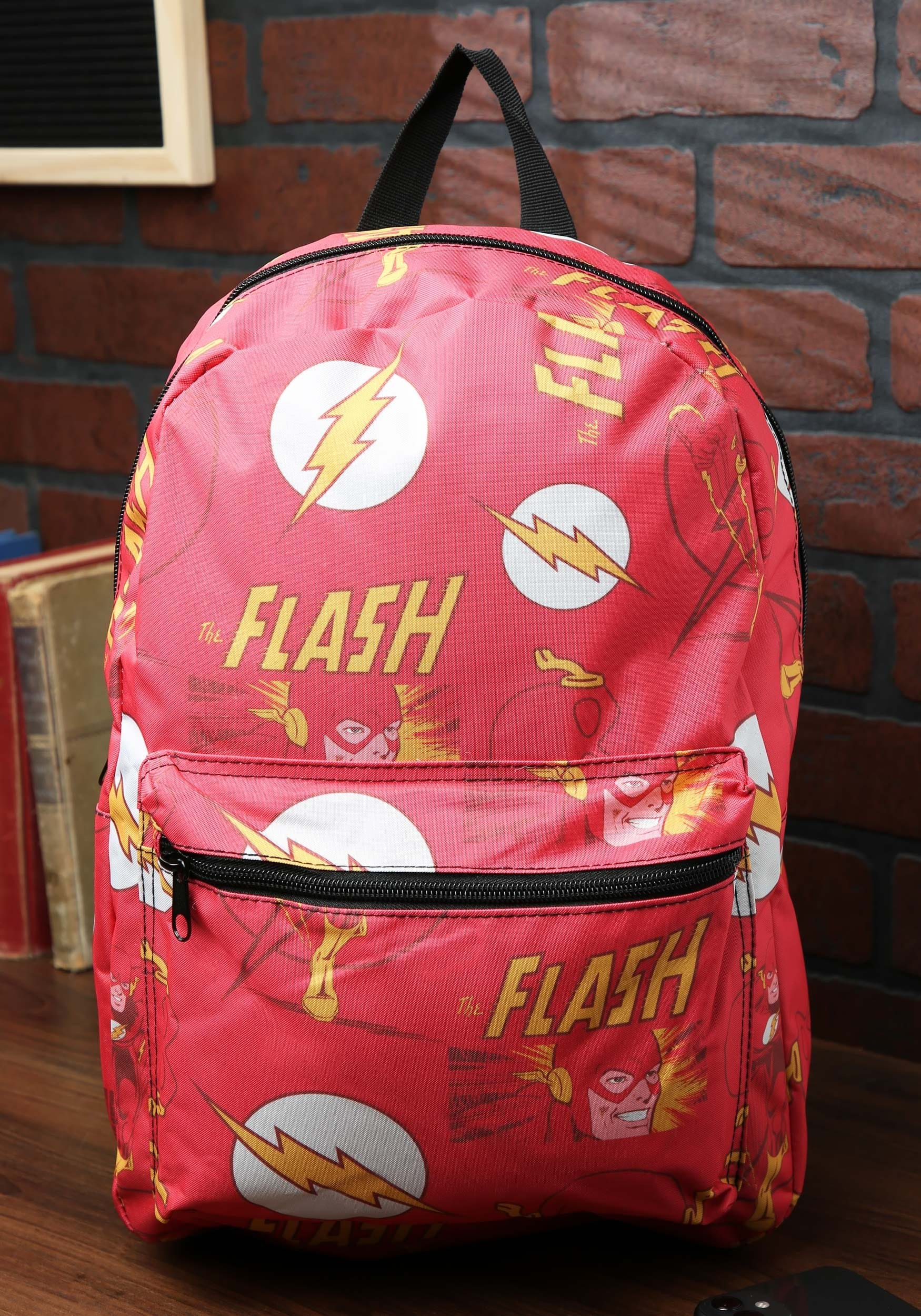 DC Comics The Flash All-Over Comic Book Print Backpack