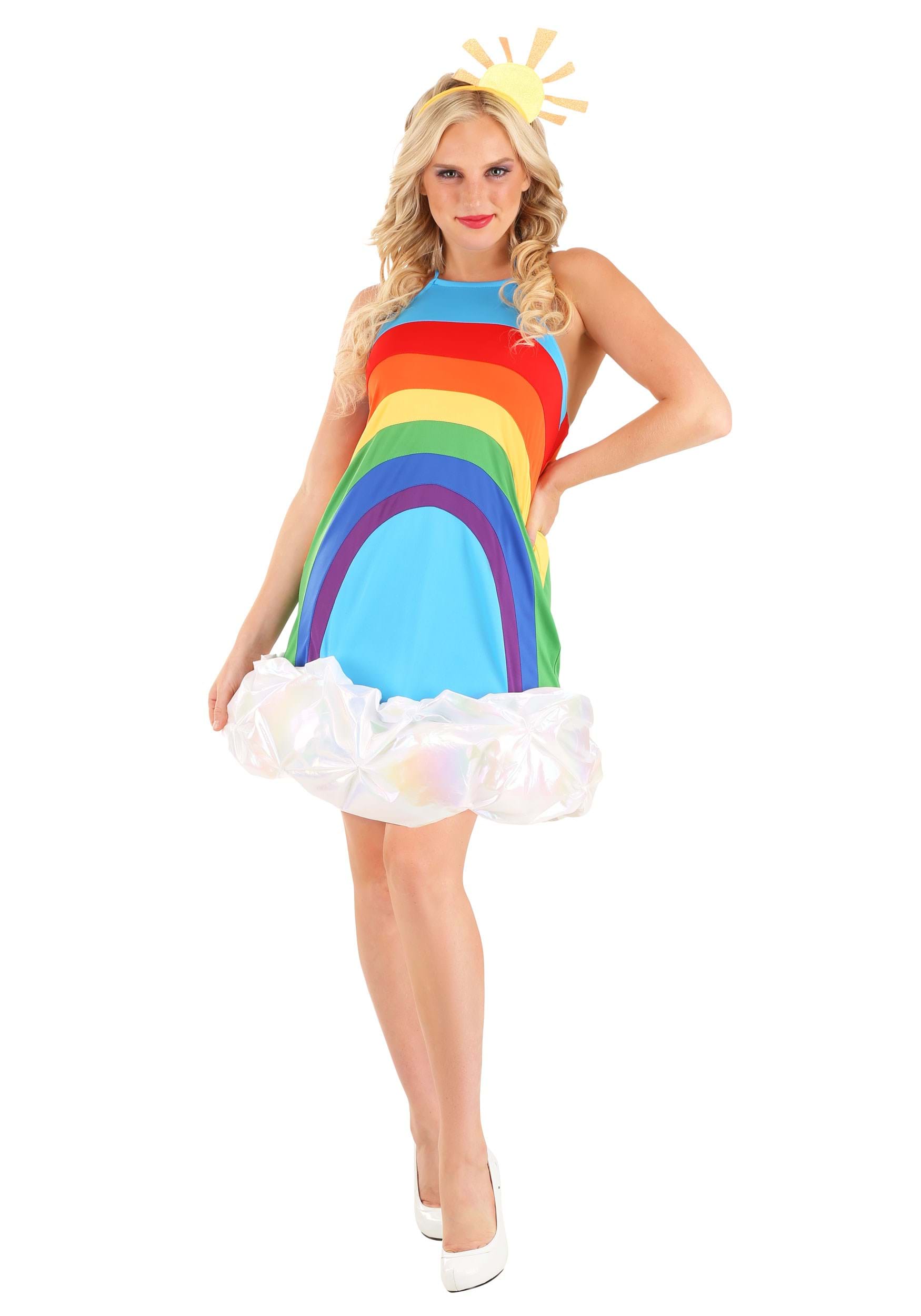 Photos - Fancy Dress Rainbow FUN Costumes  Dress  Costume for Women Blue/White 