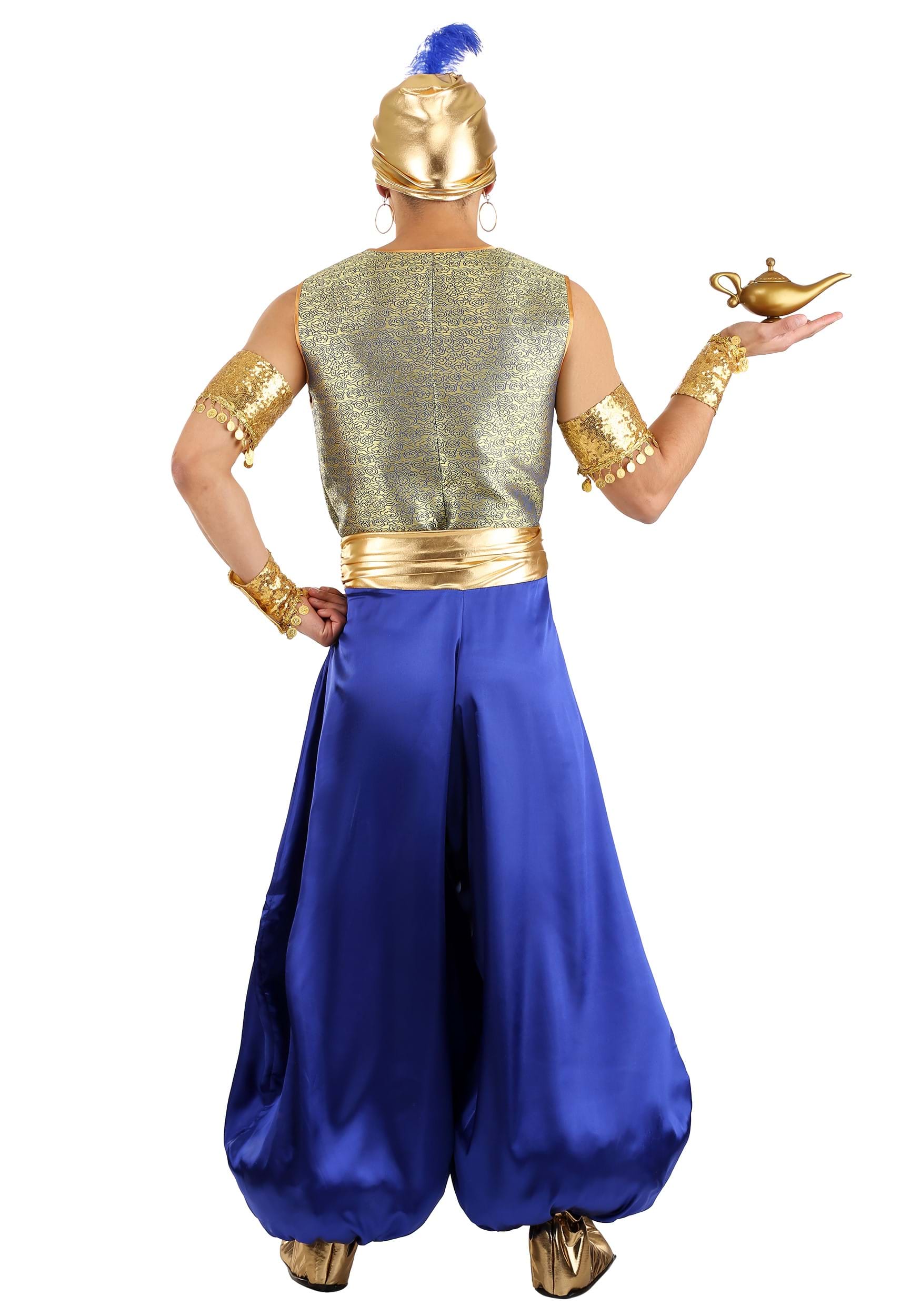 Magical Jeweled Adult Genie Fancy Dress Costume