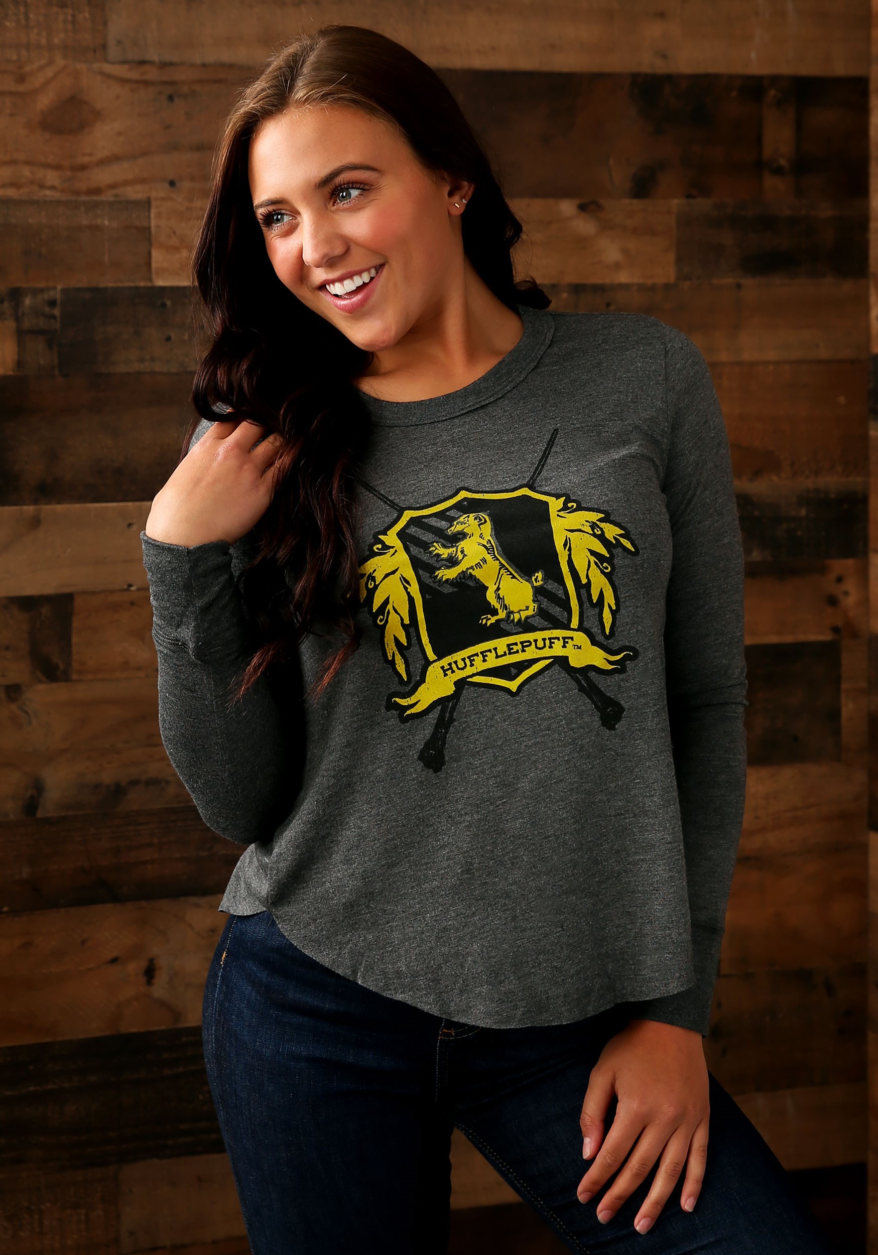 Harry Potter: Hufflepuff Womens Long Sleeve Tee