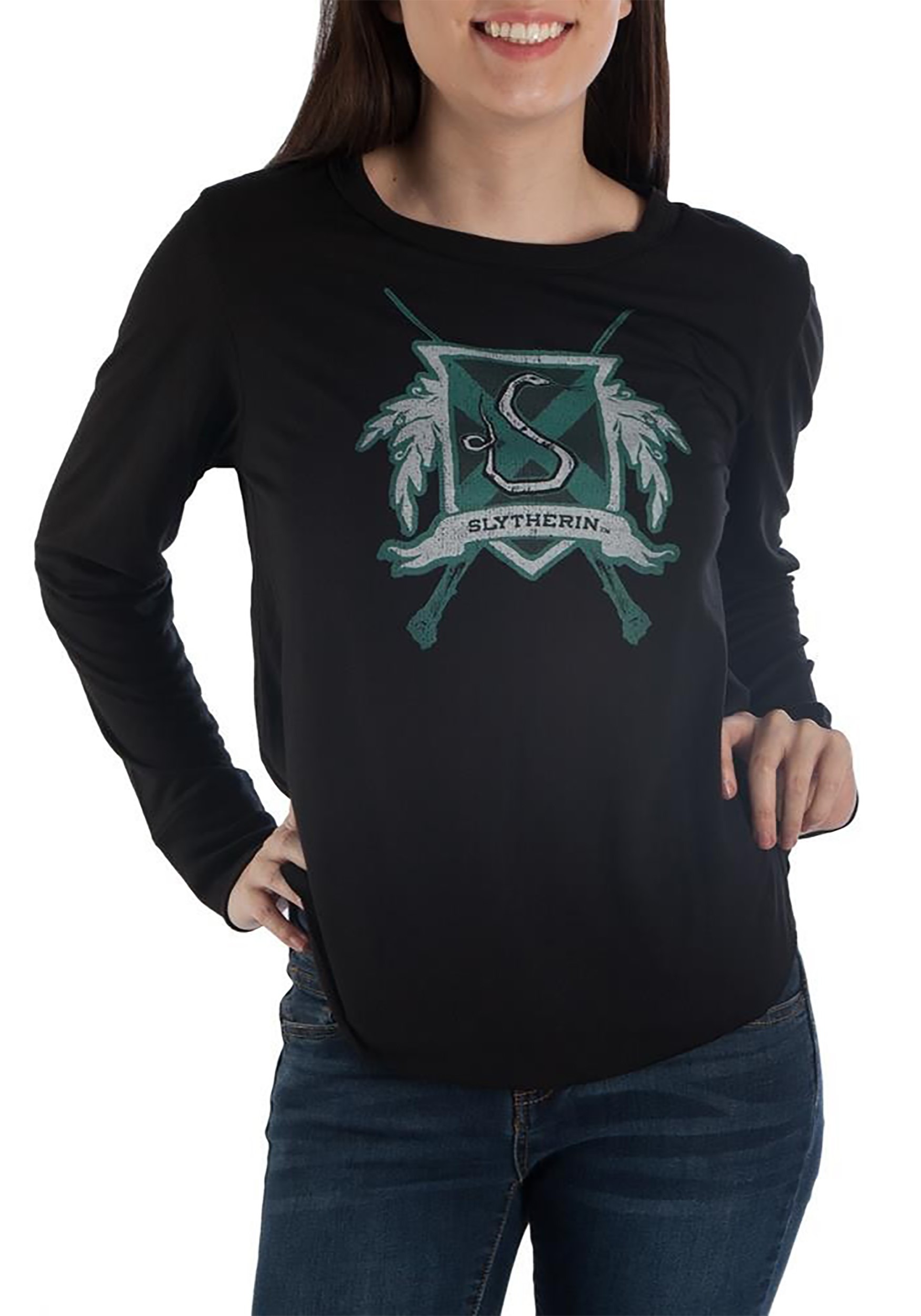 Harry Potter: Slytherin Womens Long Sleeve Tee