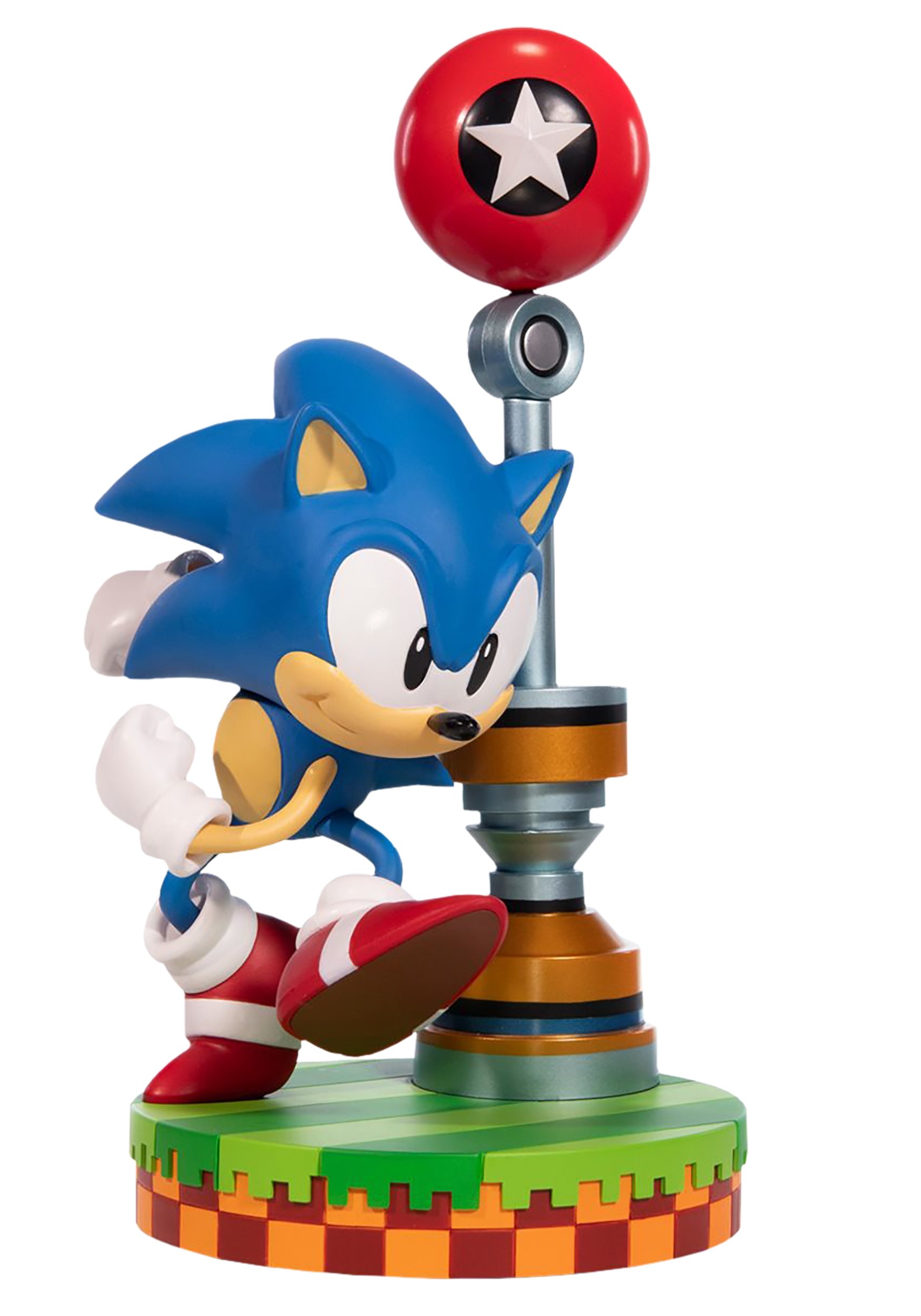 11 Inch PVC Sonic The Hedgehog True Form Statue , Sonic Décor