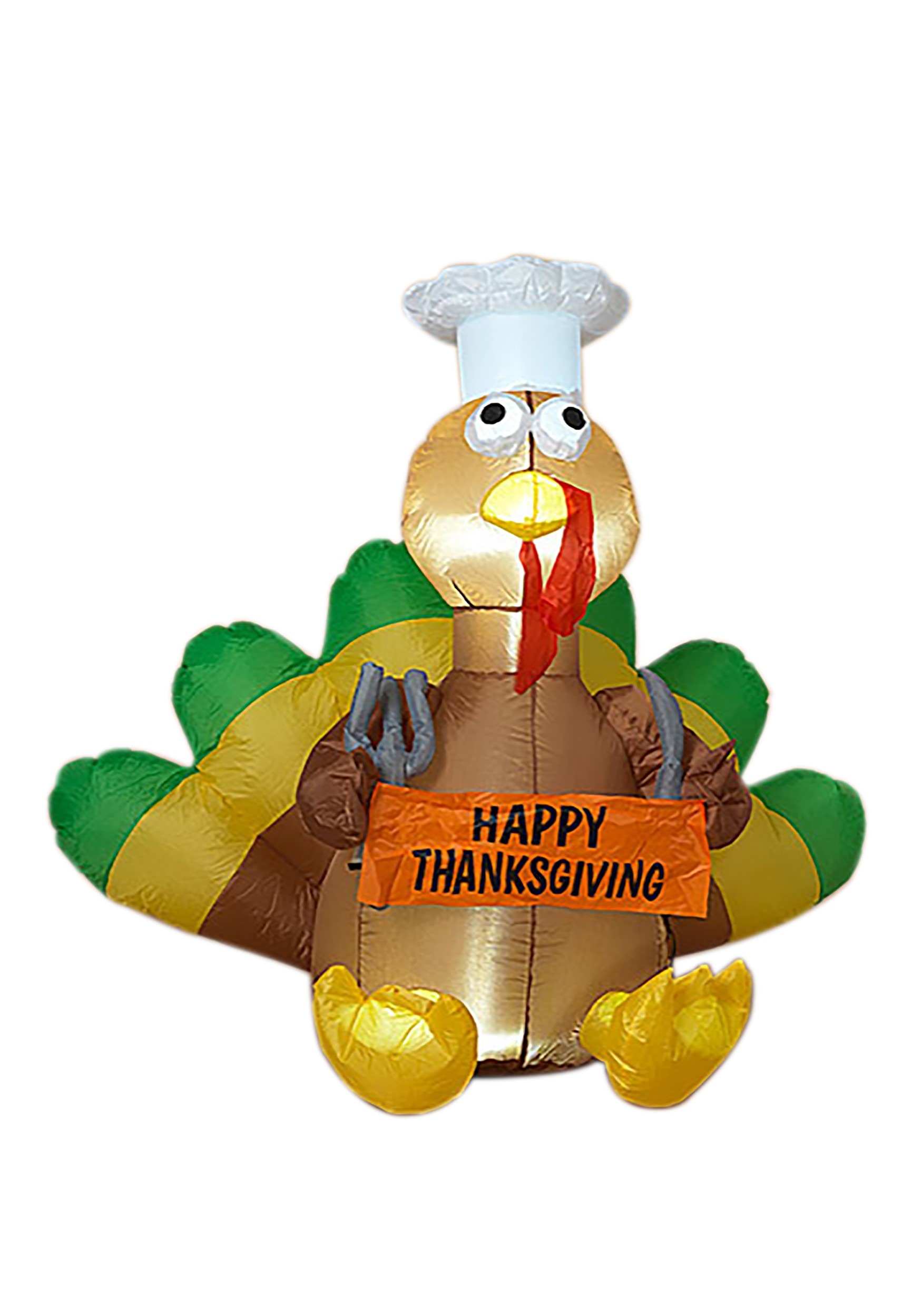 Electric Inflatable 48 Inch Turkey w/ Sign