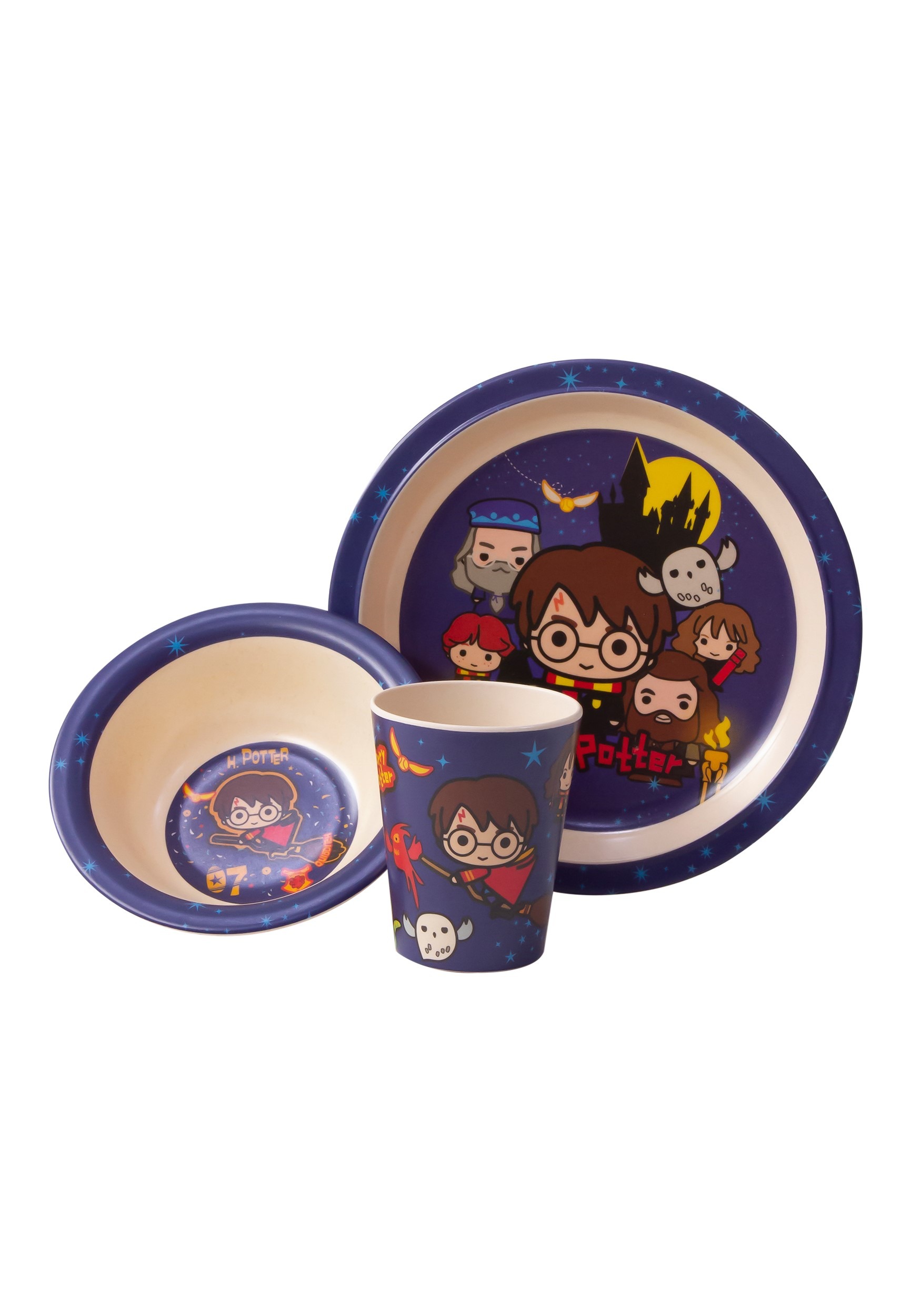 Charms 3pc Dinnerware Set Harry Potter