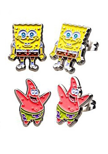 Nickelodeon SpongeBob & Patrick Stud Earrings Set