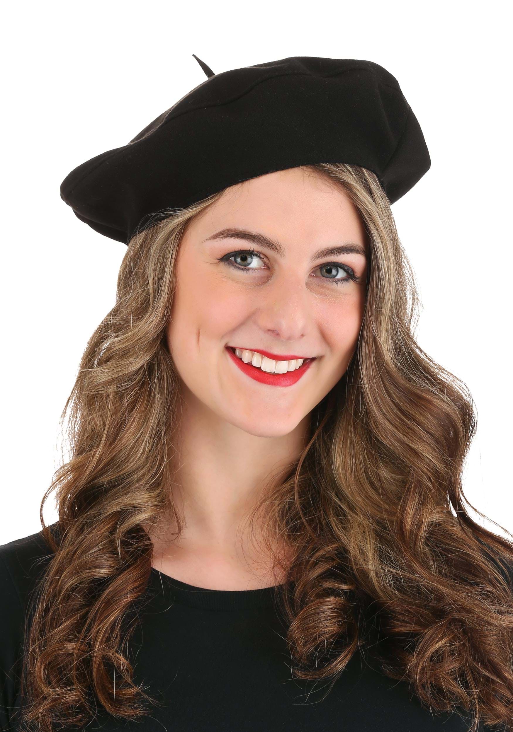 Black Beret Hat , Fancy Dress Costume Hats