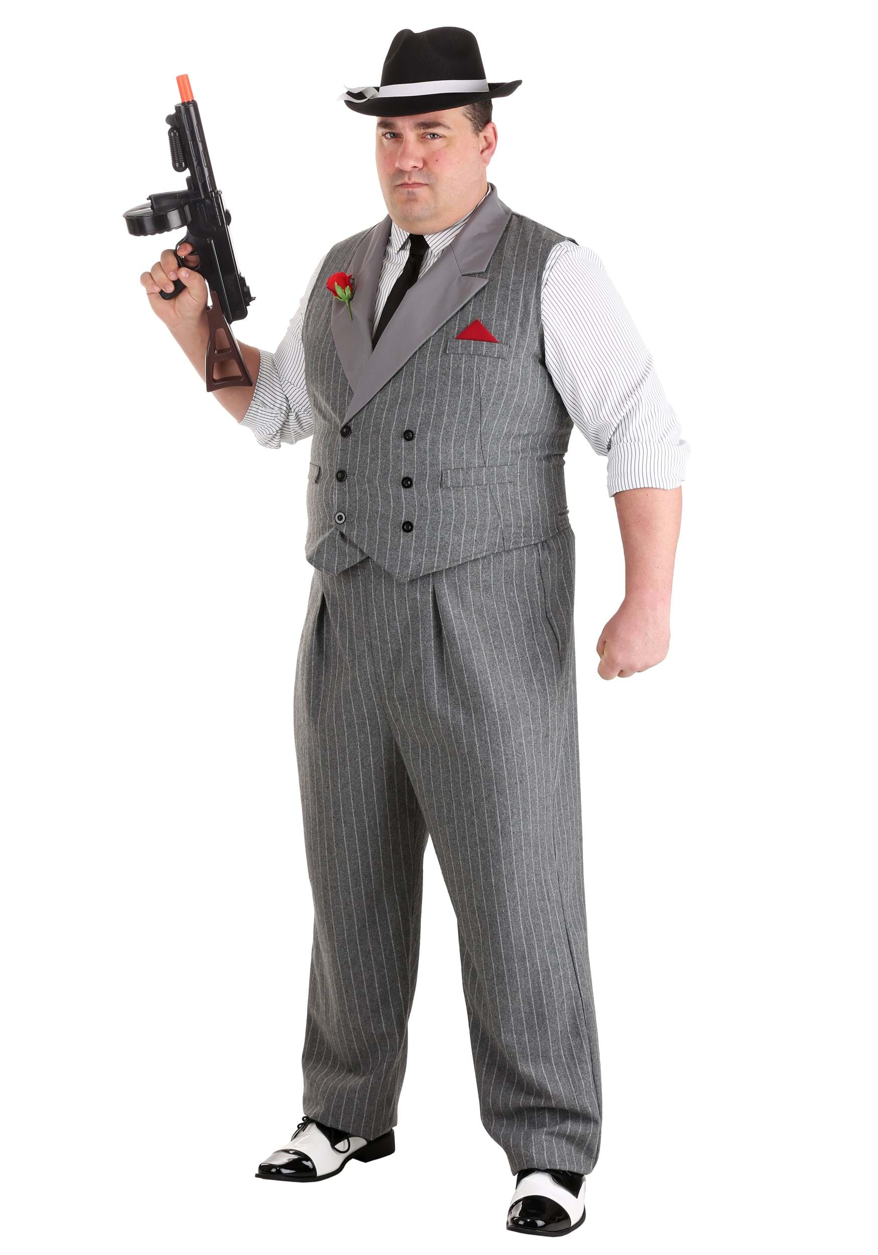 Plus Size Ruthless Gangster Men's Costume