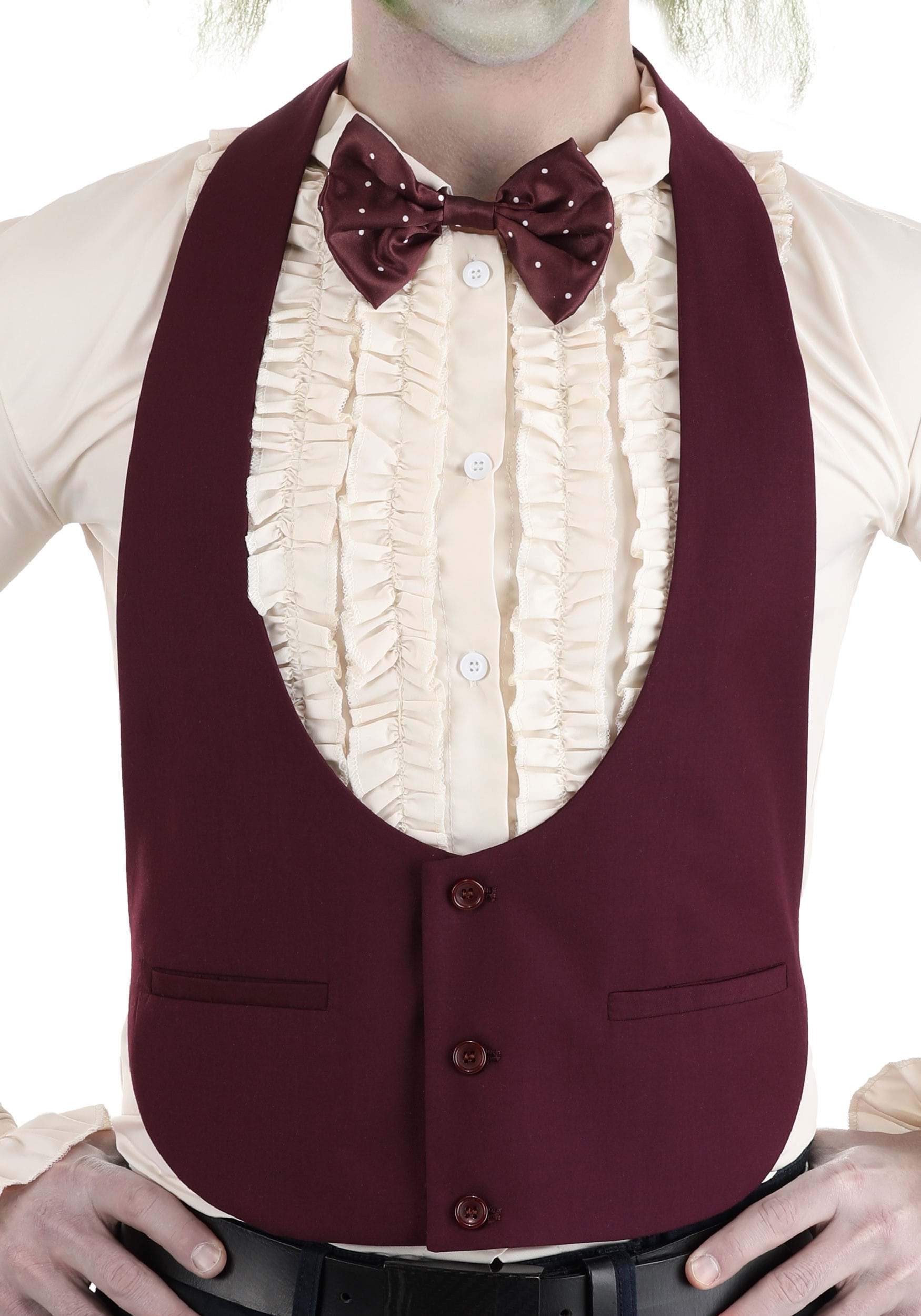 Beetlejuice Wedding Suit Vest For Men , Beetlejuice Apparel