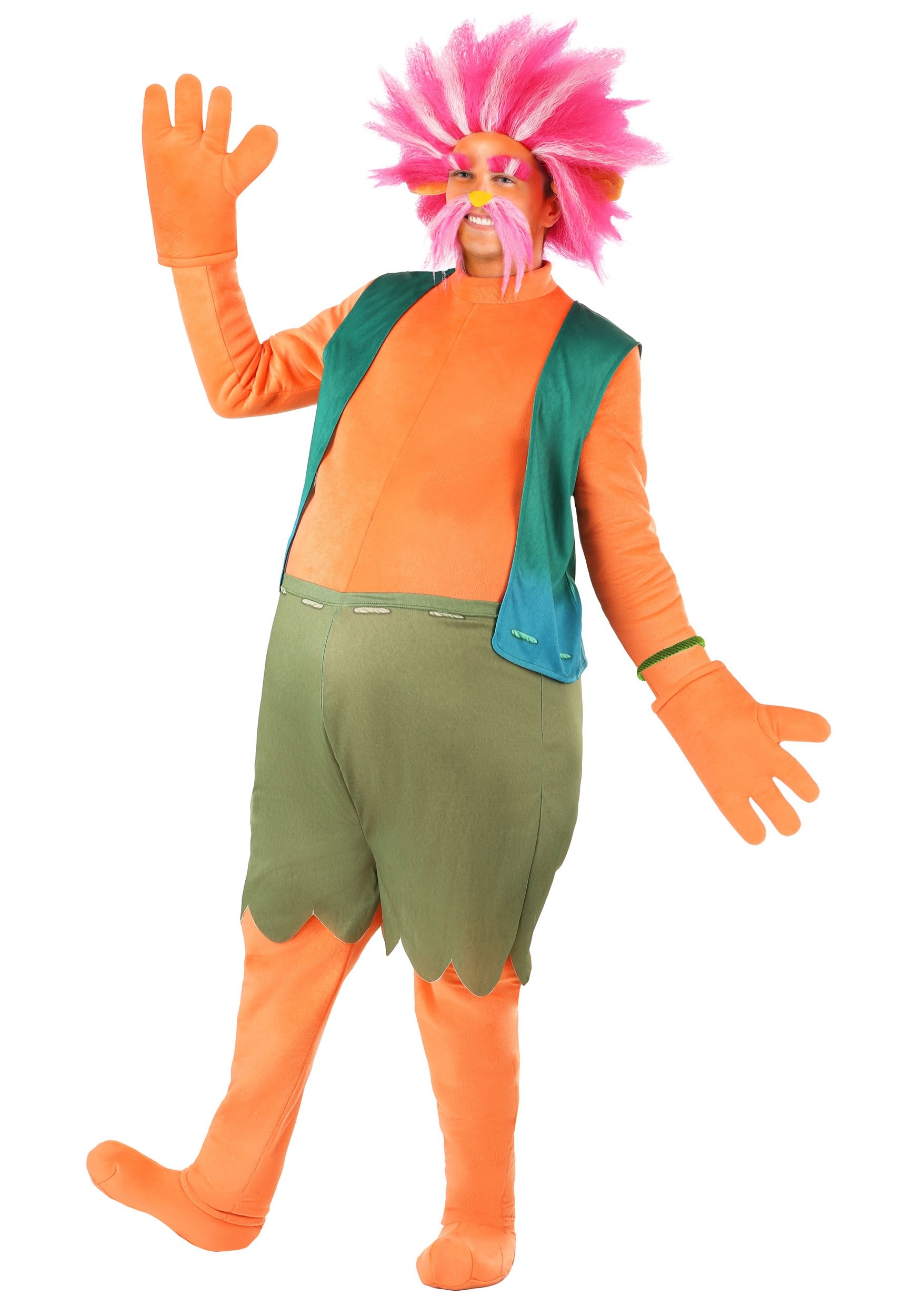 King Peppy Trolls Fancy Dress Costume for Men