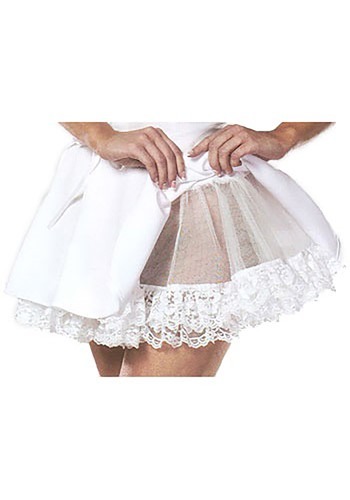 White Lace Sheer Petticoat