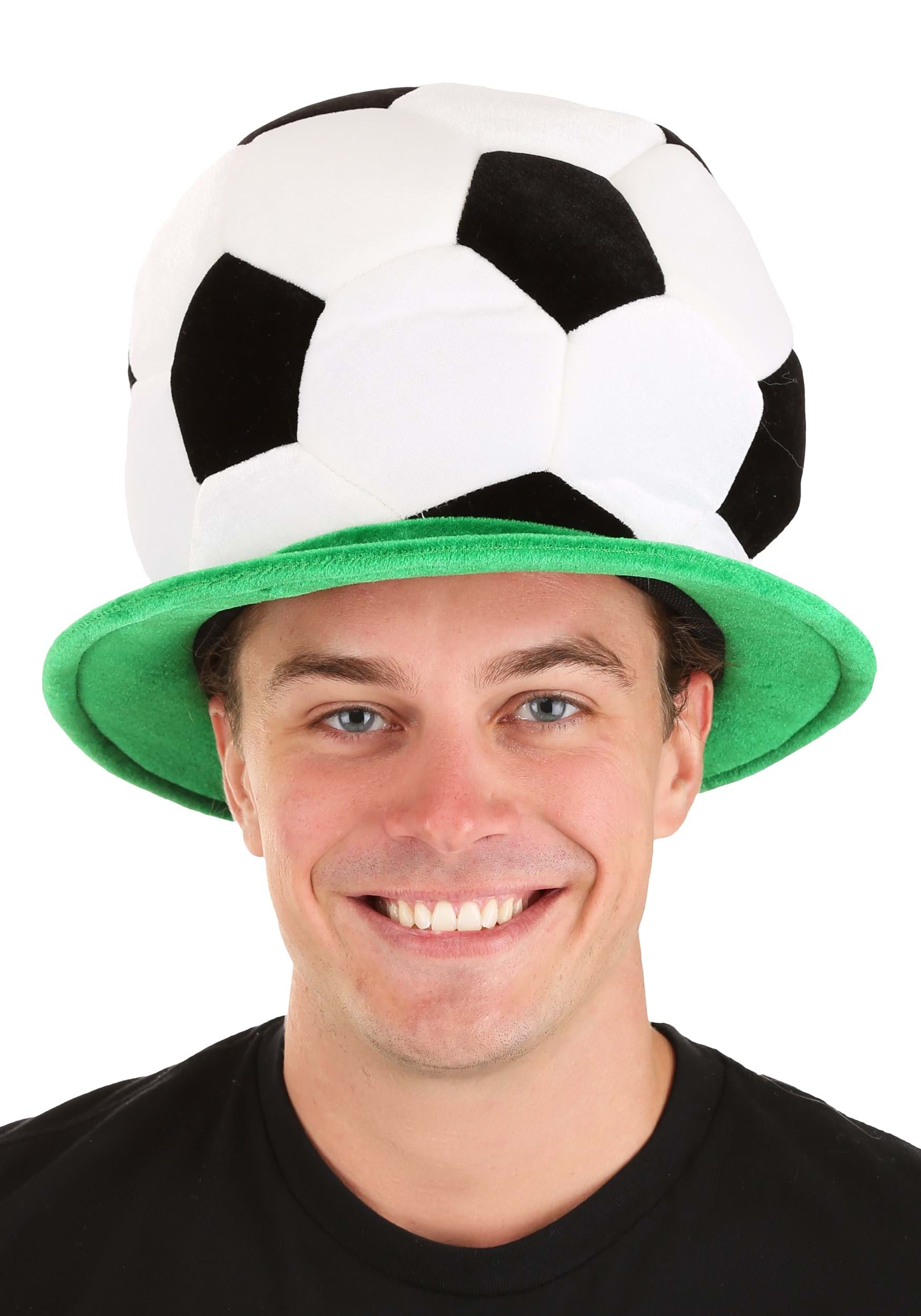 Soccer Ball Plush Fancy Dress Costume Hat