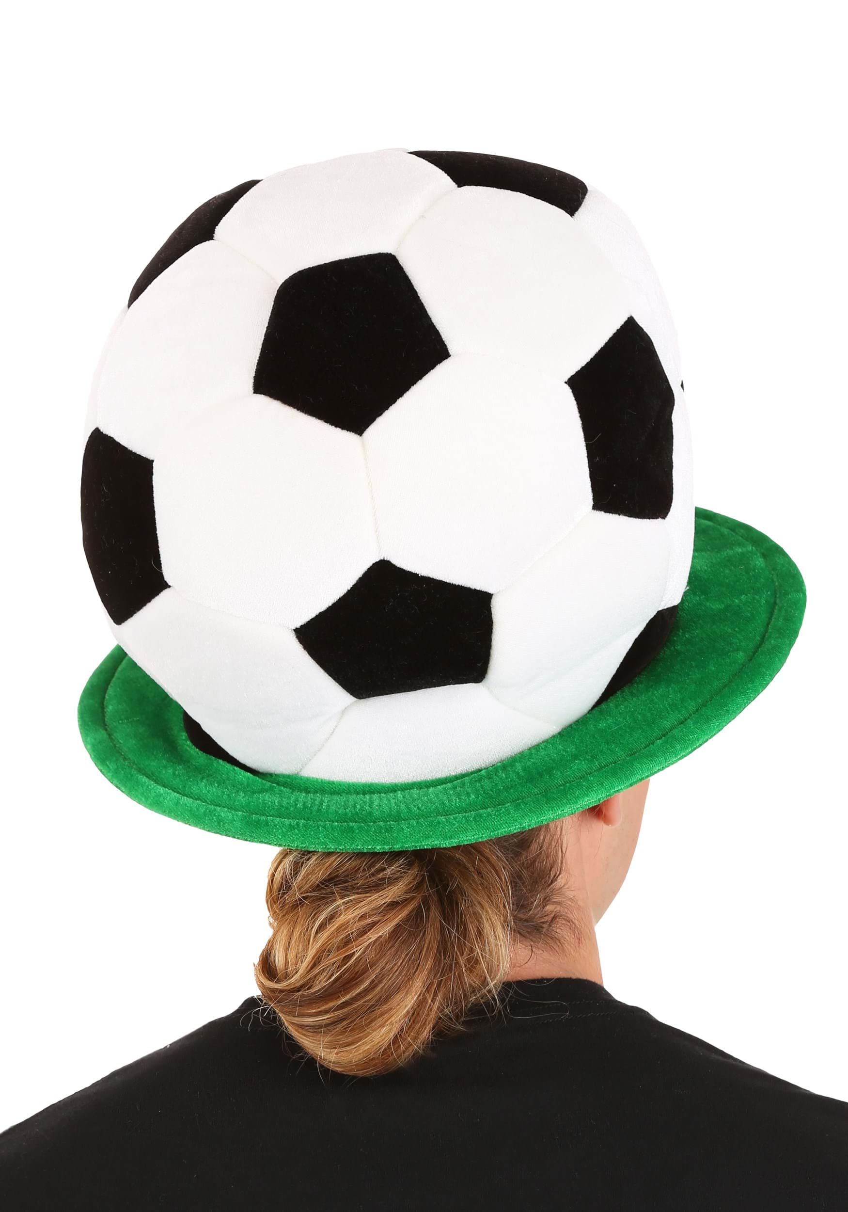 Soccer Ball Plush Fancy Dress Costume Hat