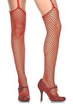 Women's White Shimmer Fishnet Tights 