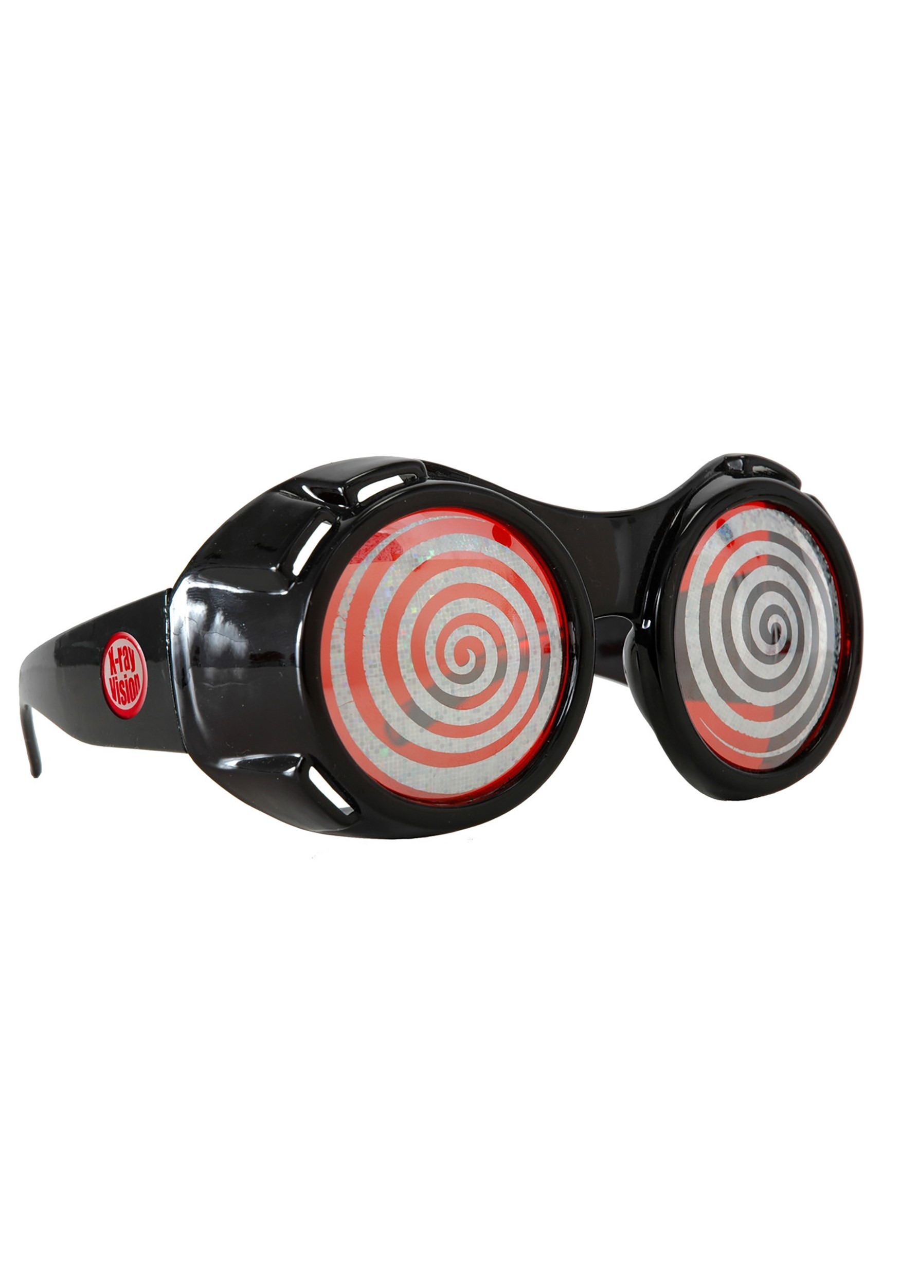 Black & Red X-Ray Adult Goggles , Steampunk Accessories