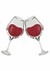 Clear/Rose Wine Goblet Costume Eyeglasses alt 1