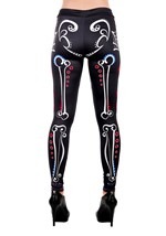 Sugar Skull Leggings One Size Alt 1